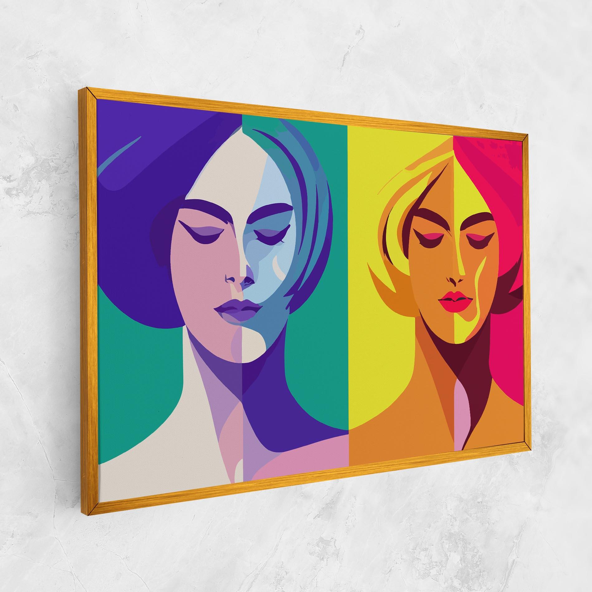 Vászonkép Winter Summer Girl mockup 1