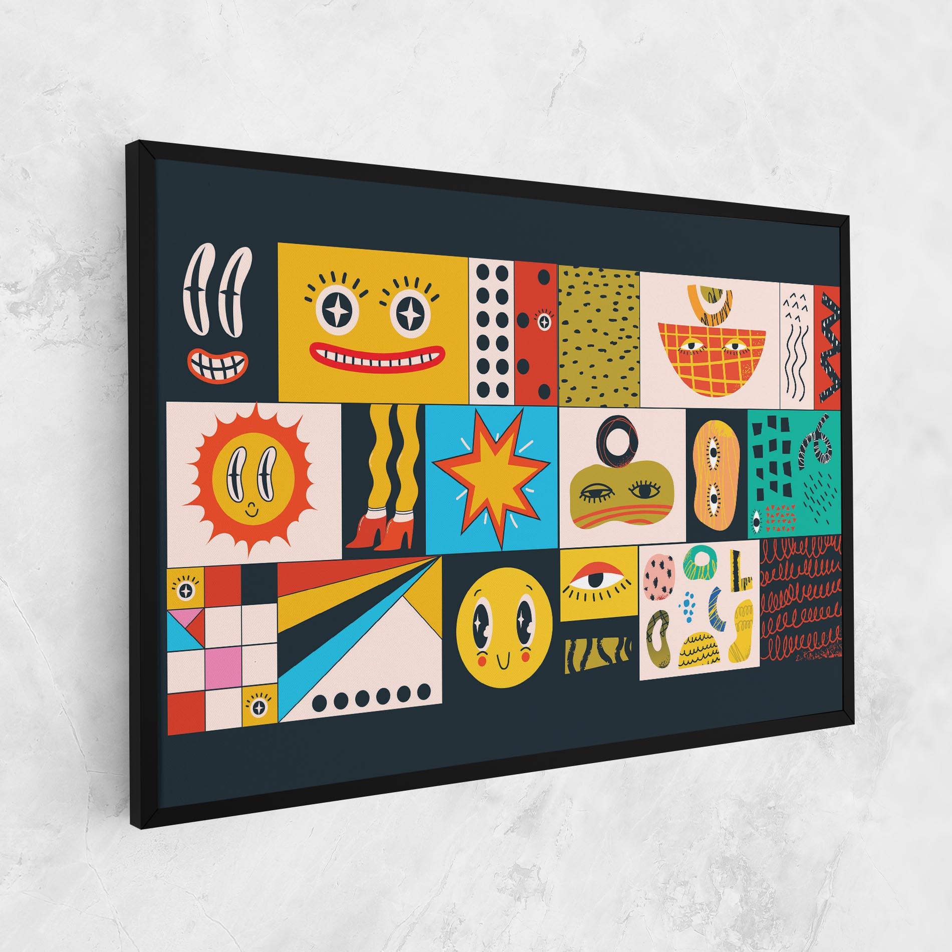 Vászonkép Cool Eye Shape mockup 1