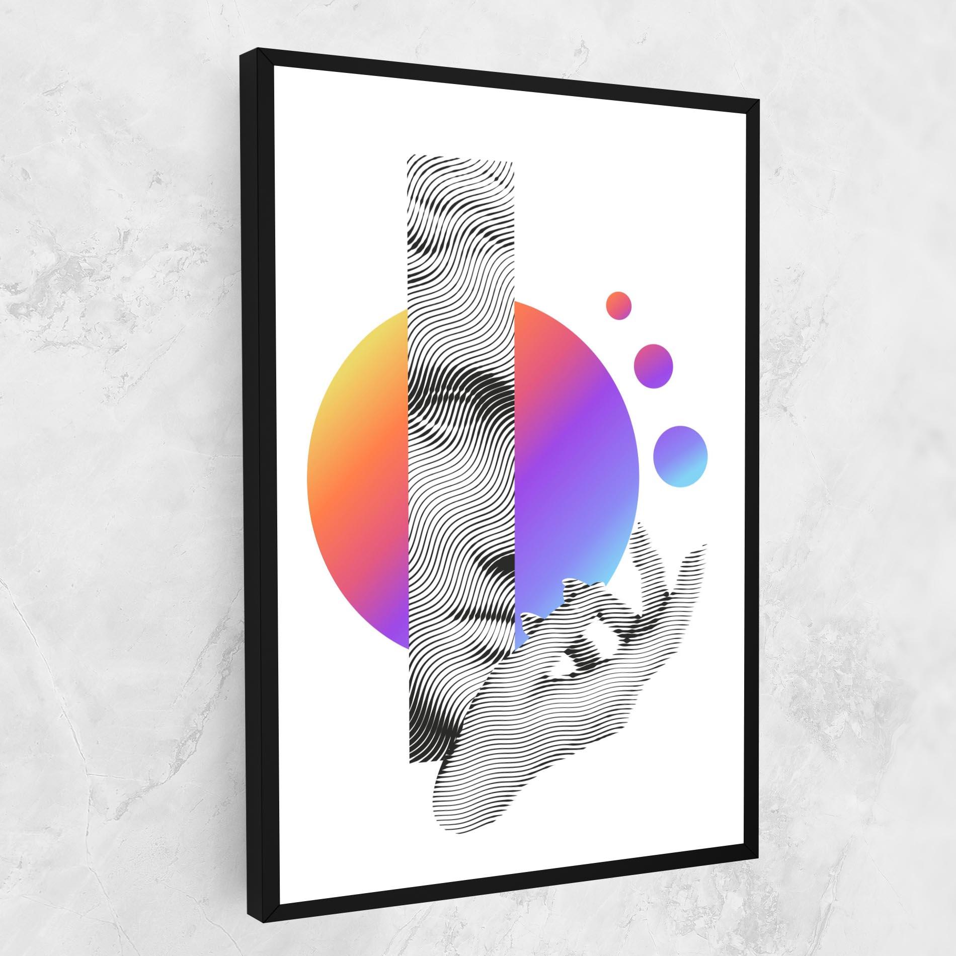 Vászonkép Orange Light Statue mockup 1