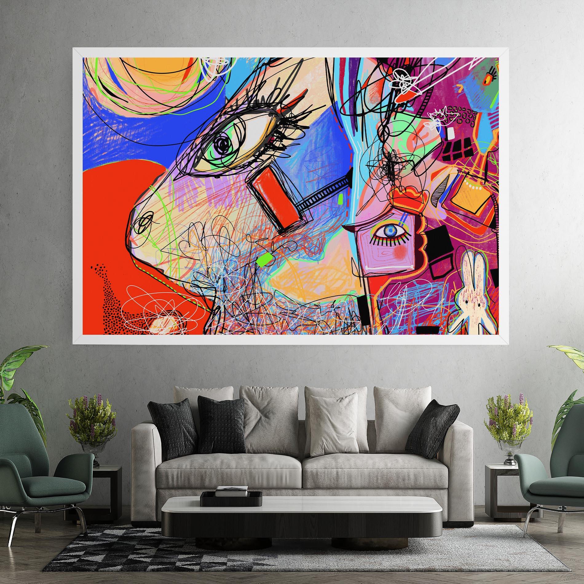 Vászonkép Animal Eye Art mockup 7