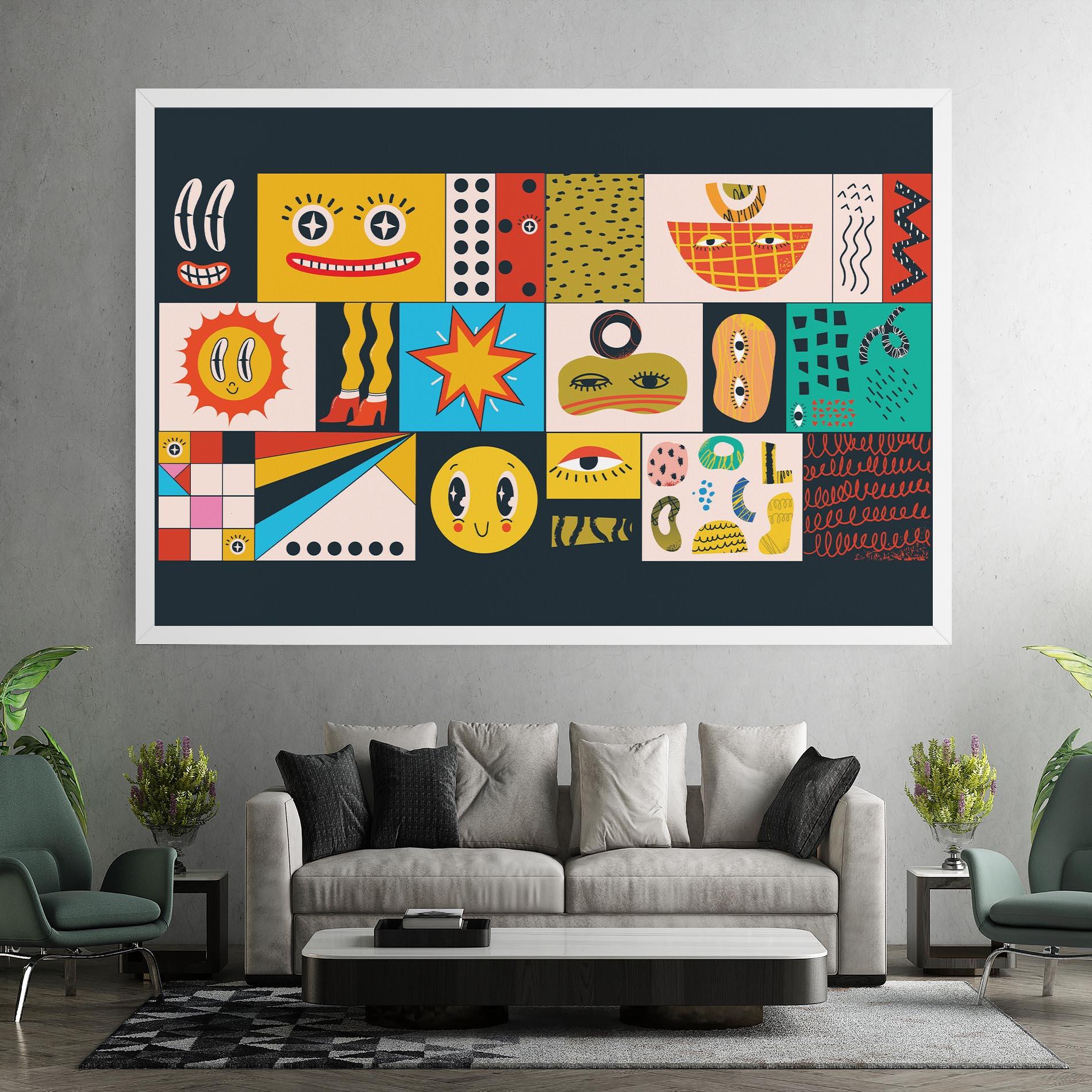 Vászonkép Cool Eye Shape mockup 7