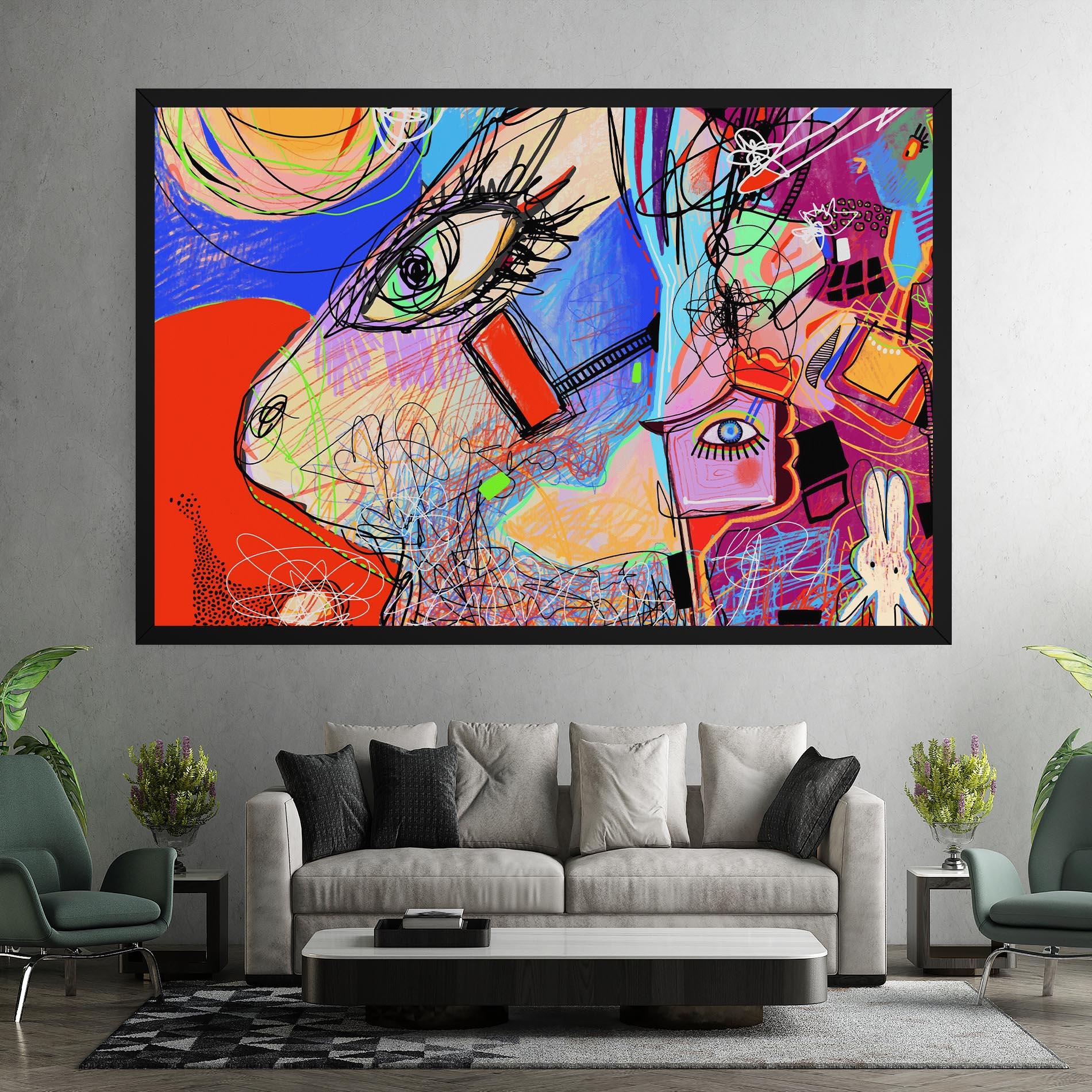 Vászonkép Animal Eye Art mockup 7