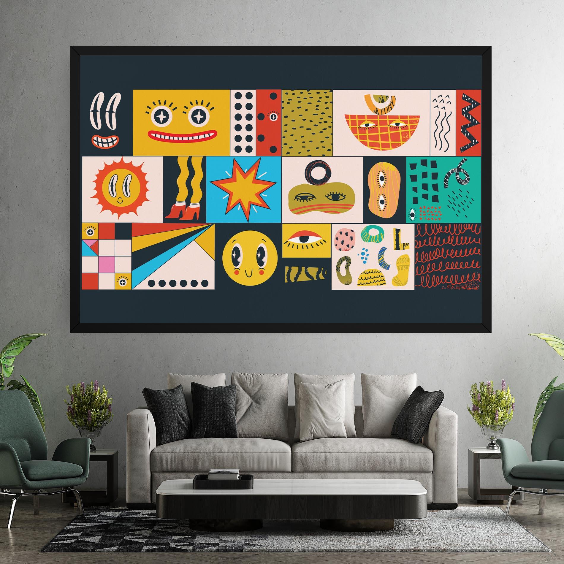 Vászonkép Cool Eye Shape mockup 7