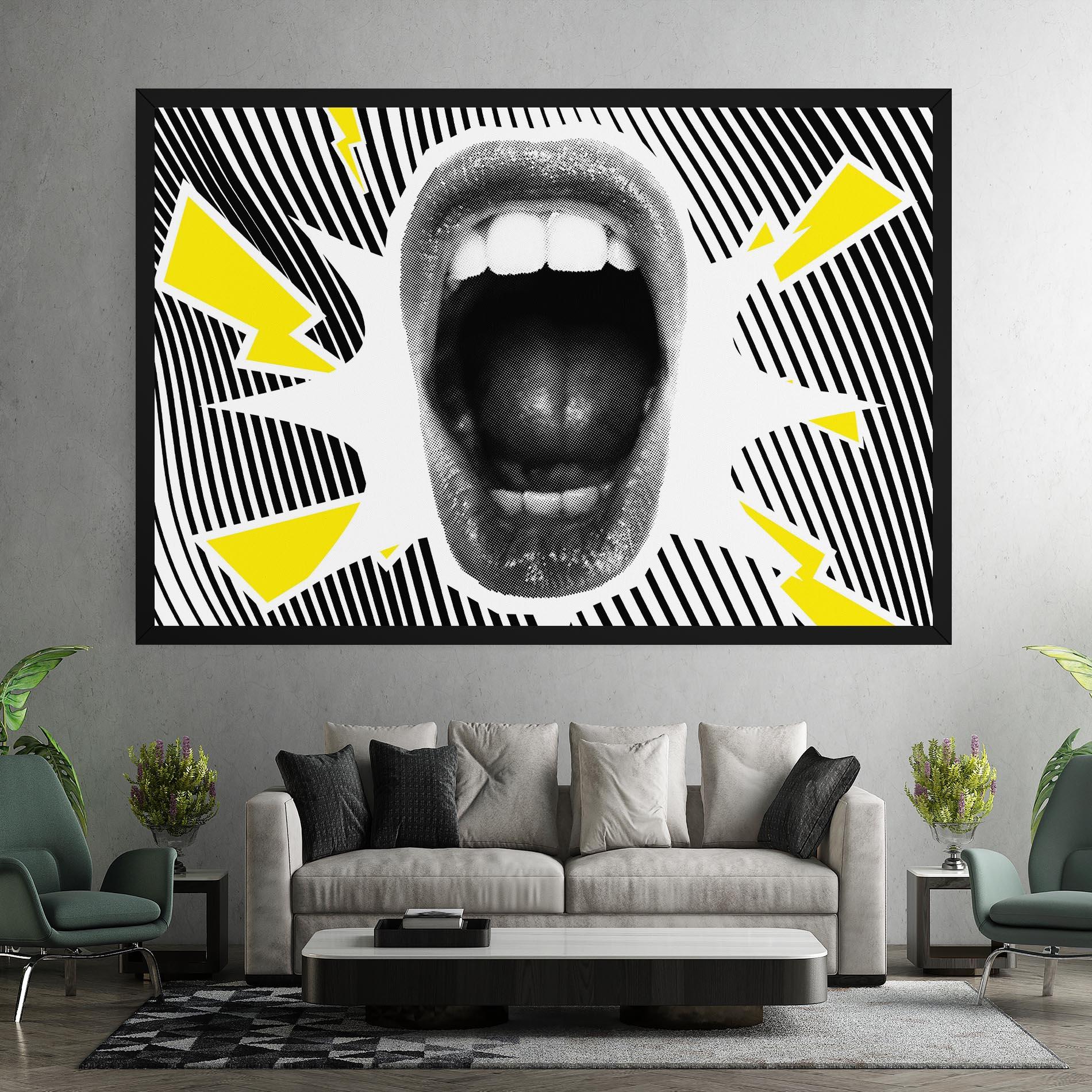Vászonkép Lightning Mouth mockup 7