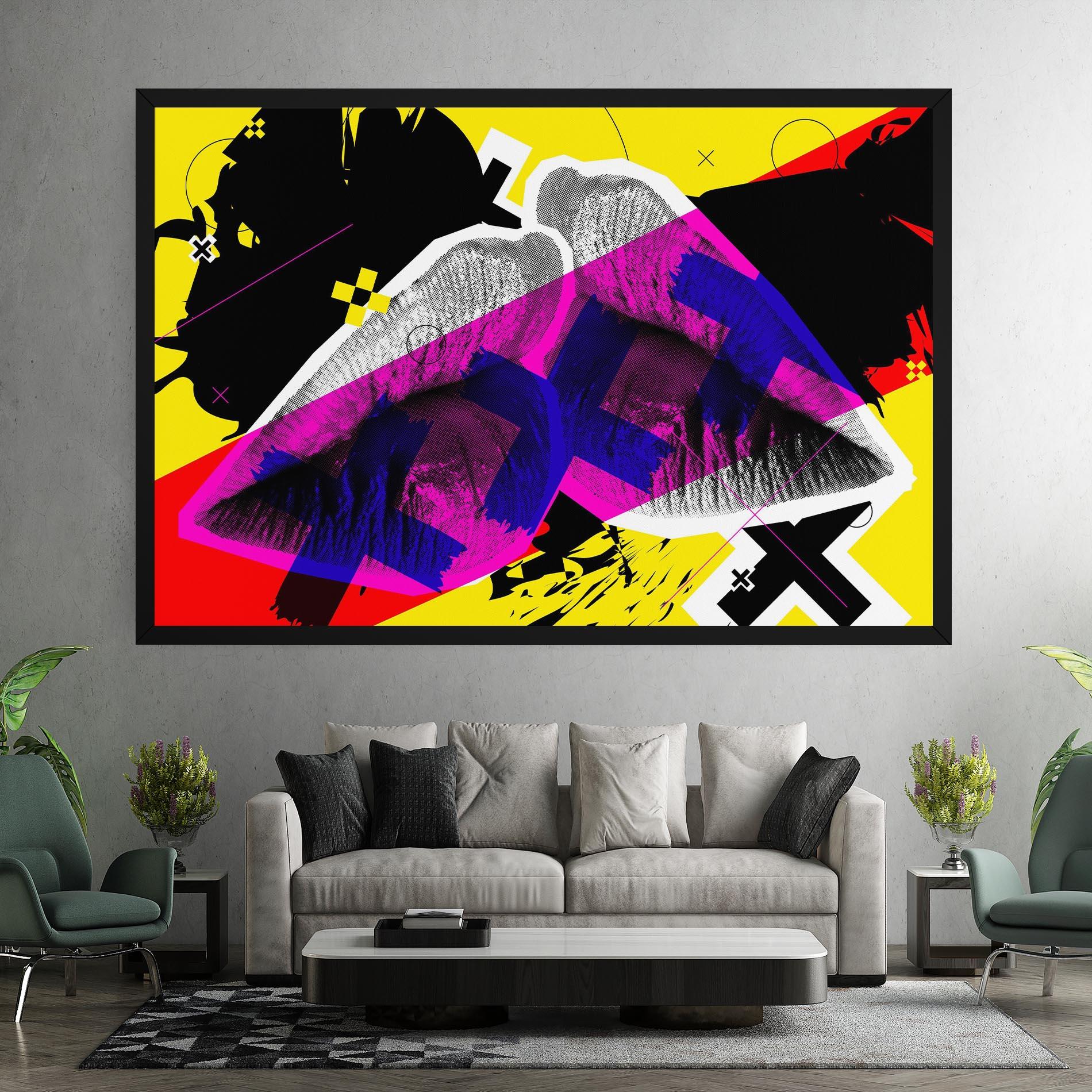 Vászonkép Lips Purple Light mockup 7