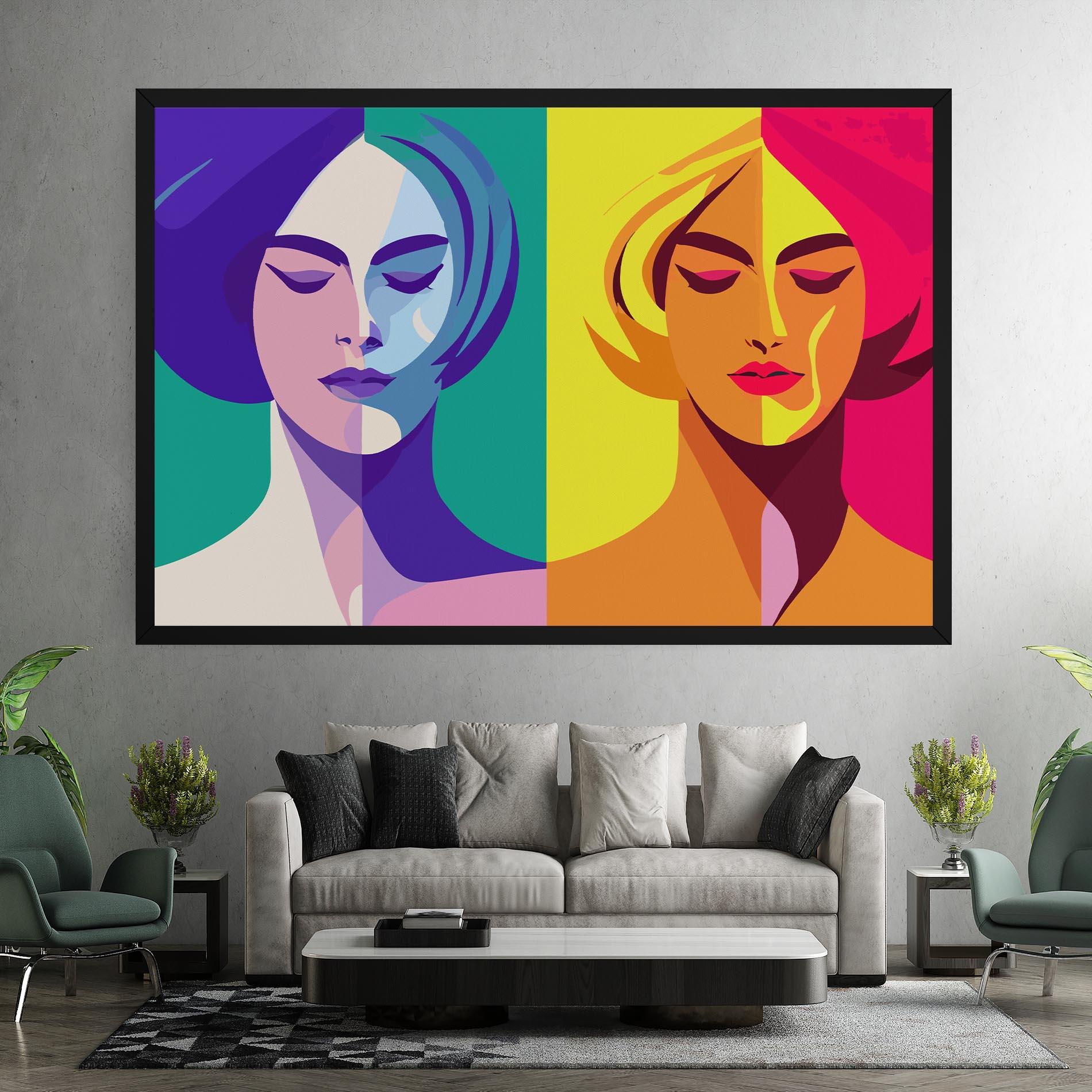 Vászonkép Winter Summer Girl mockup 7