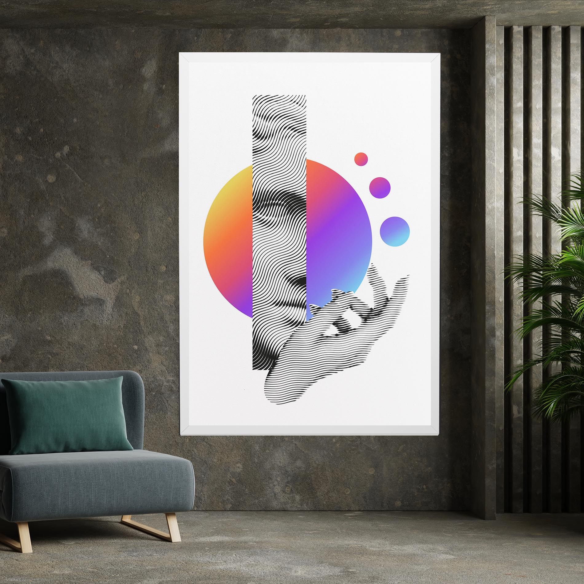 Orange Light Statue mockup 7