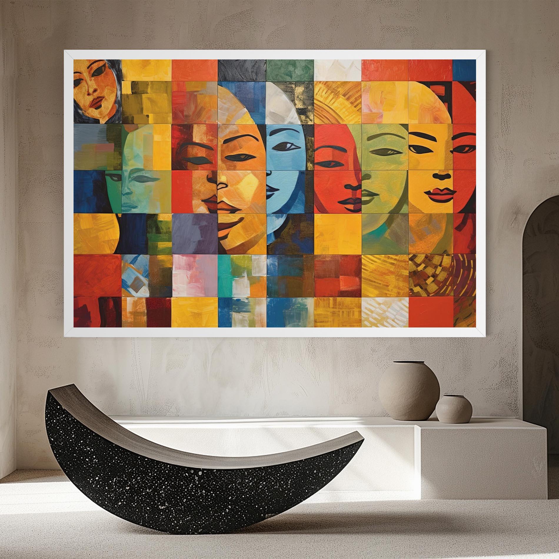 Vászonkép Abstract Concept Collage mockup 8