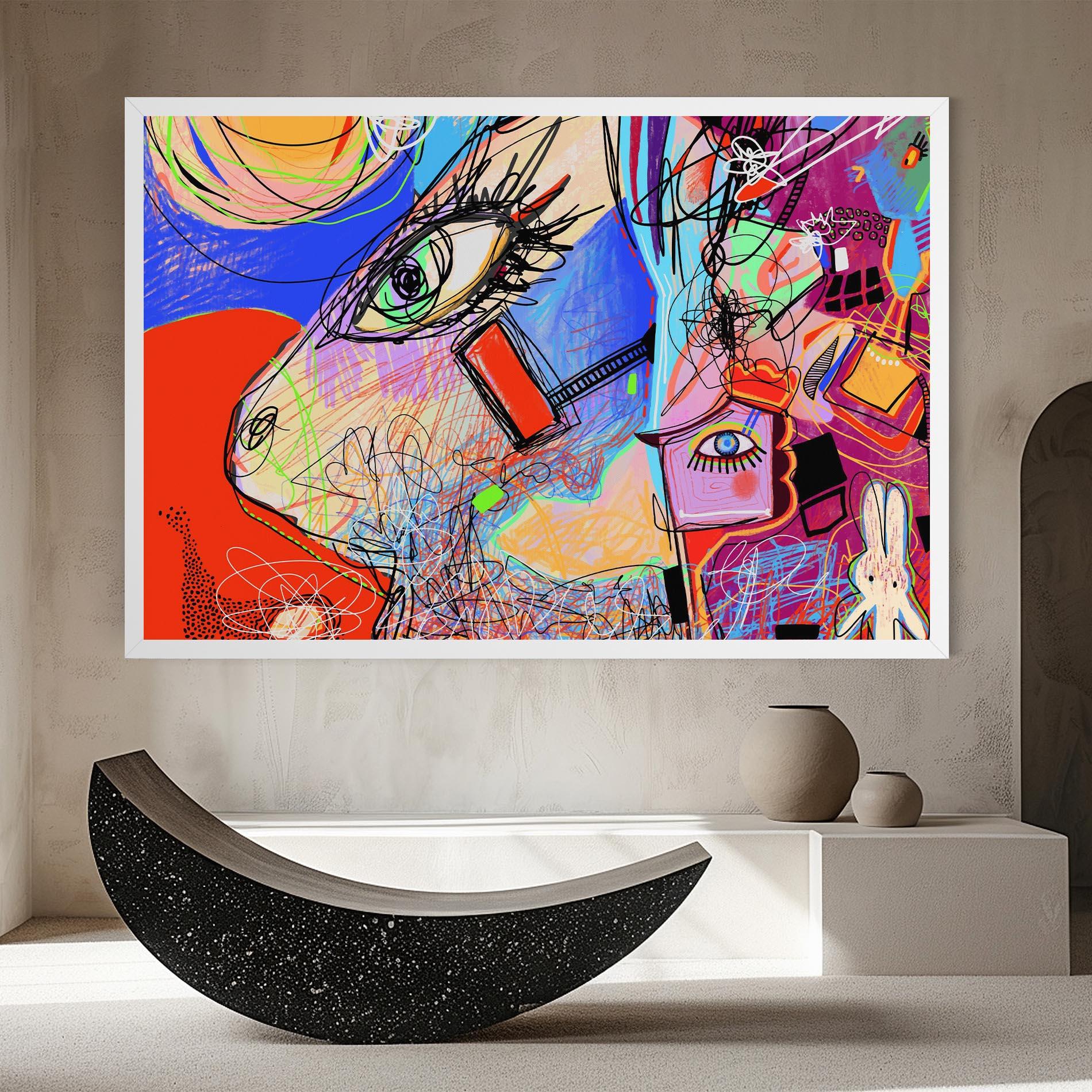 Vászonkép Animal Eye Art mockup 8