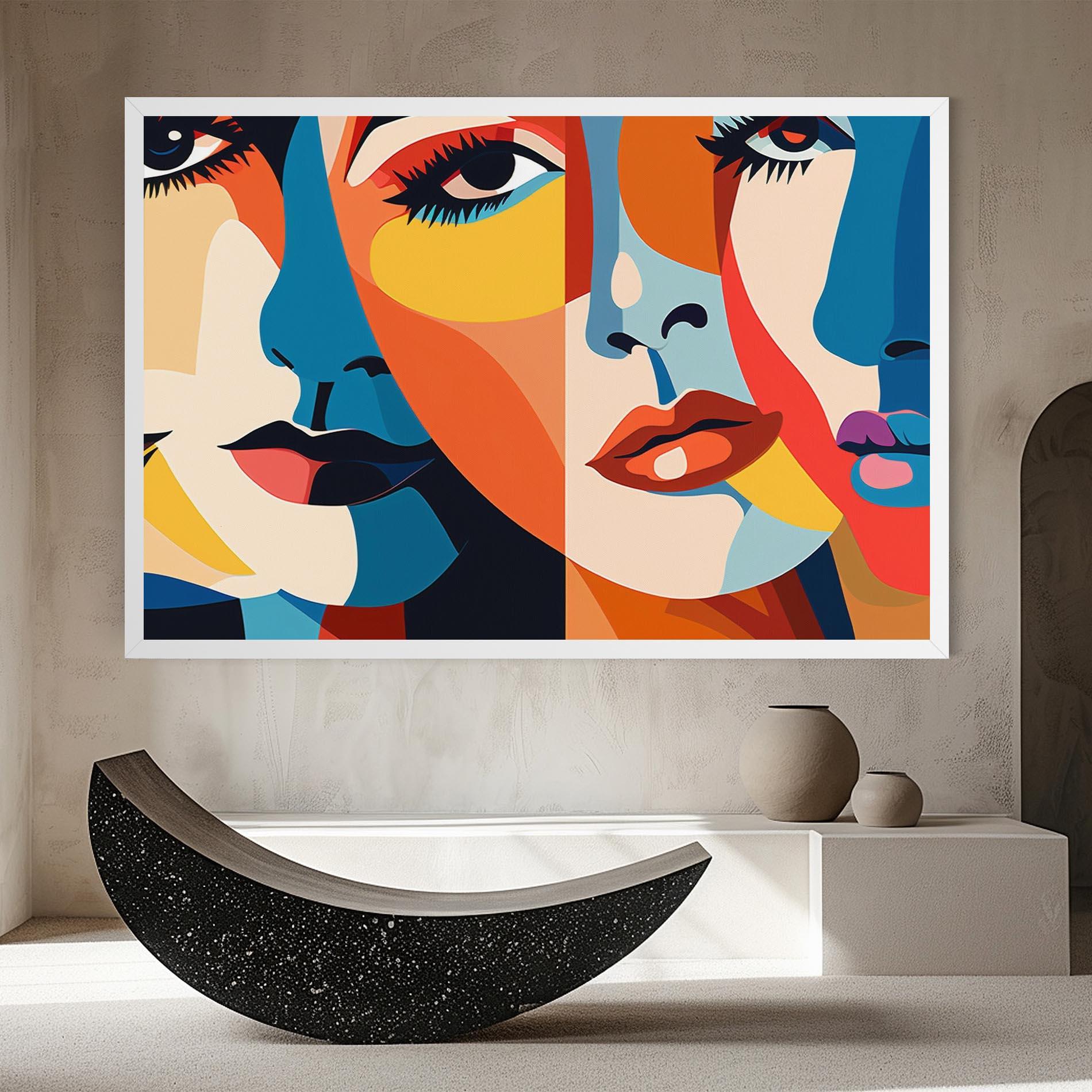 Vászonkép Beauty Face Collage mockup 8