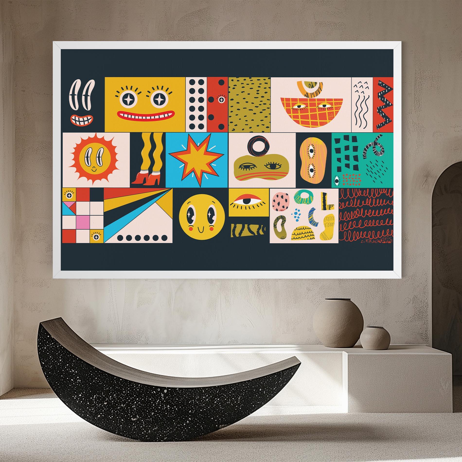 Vászonkép Cool Eye Shape mockup 8