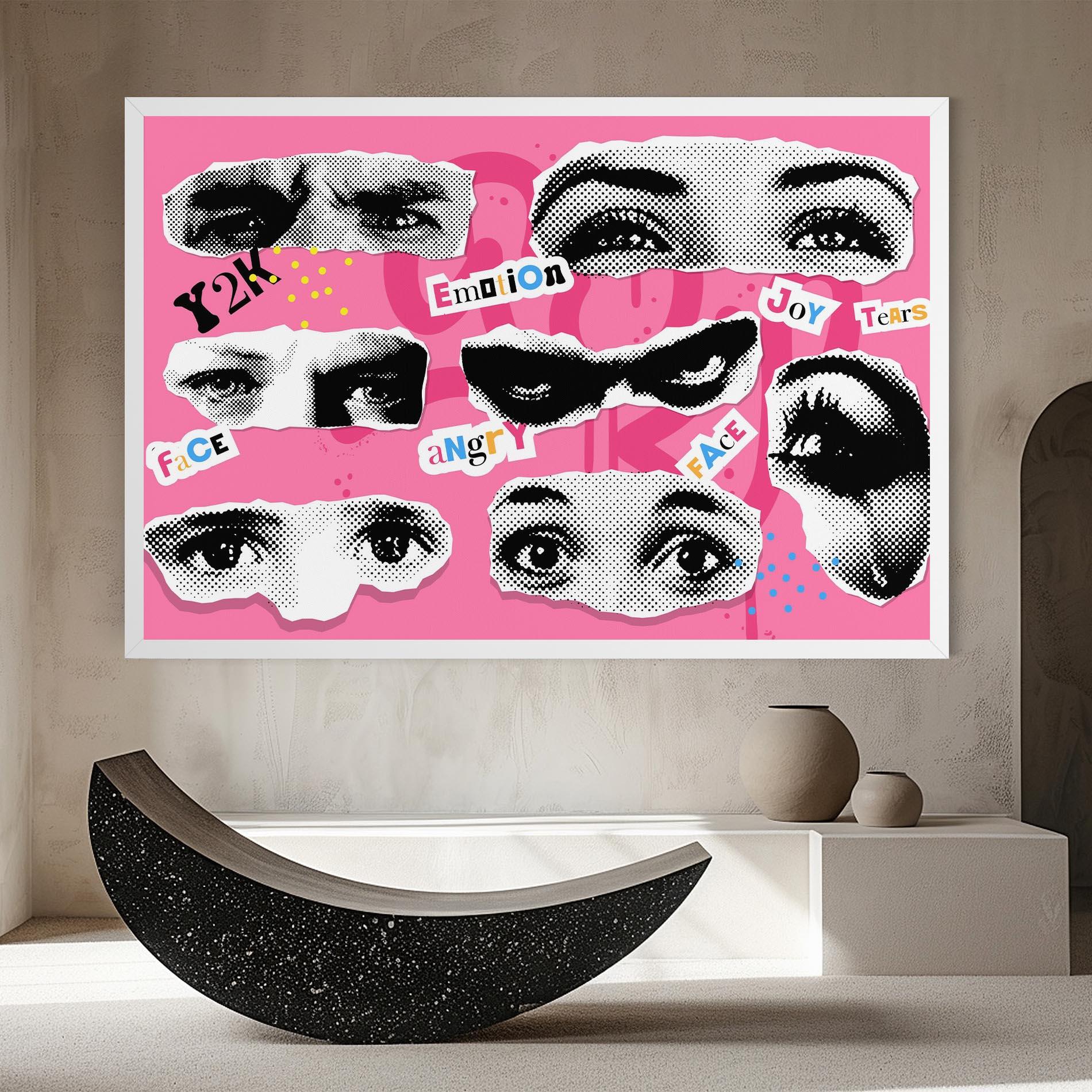 Vászonkép Eye Type mockup 8