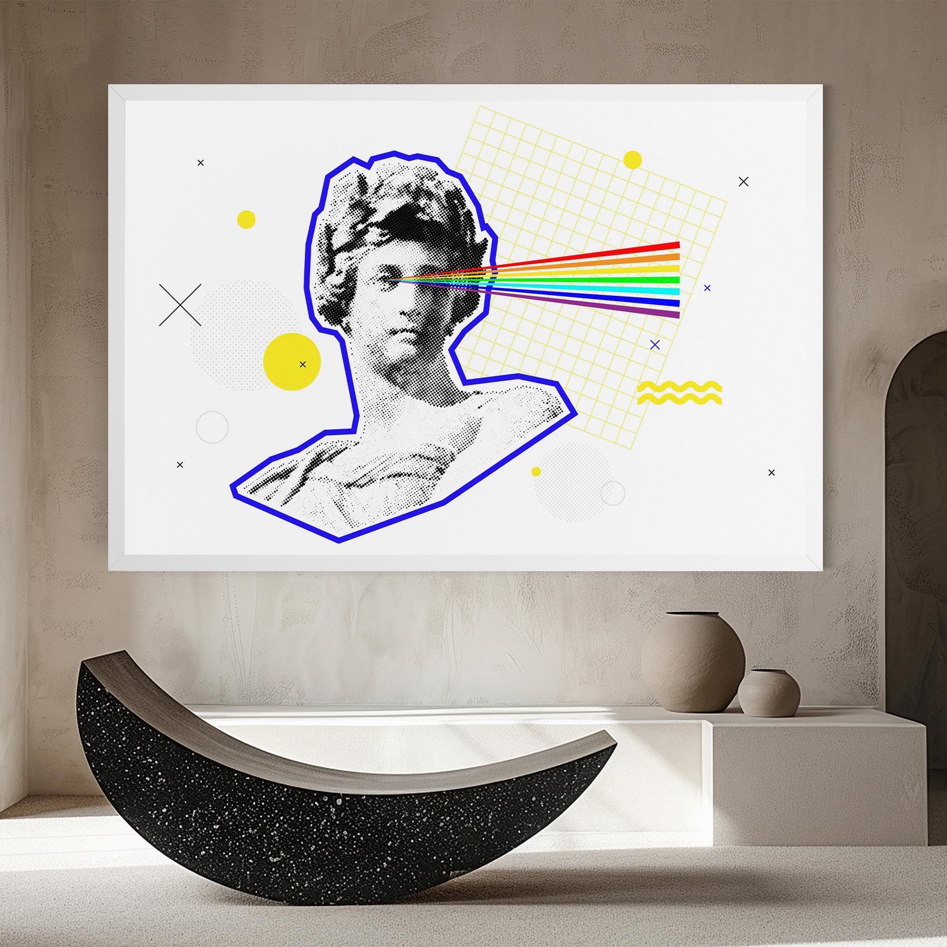 Rainbow Statue mockup 8