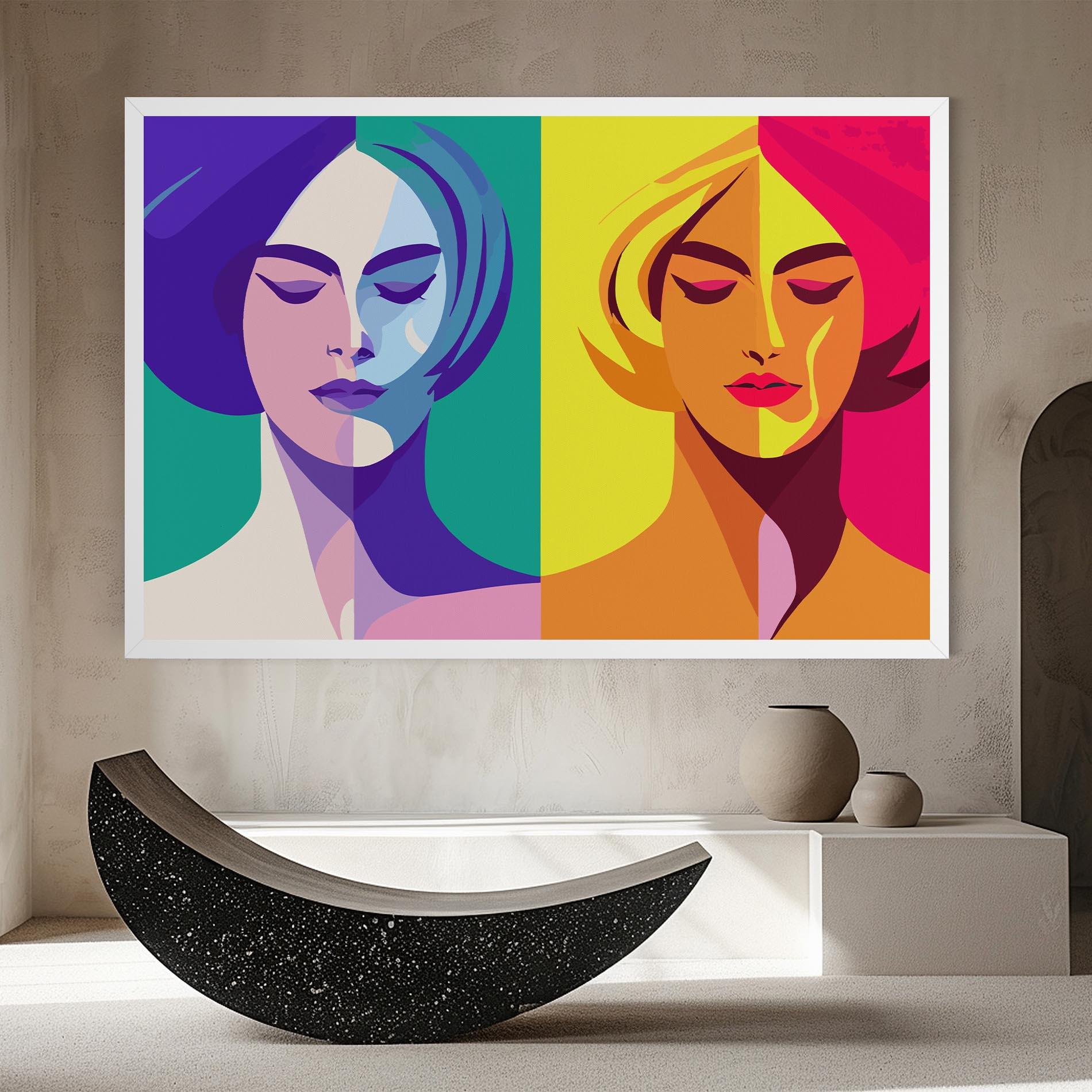 Vászonkép Winter Summer Girl mockup 8