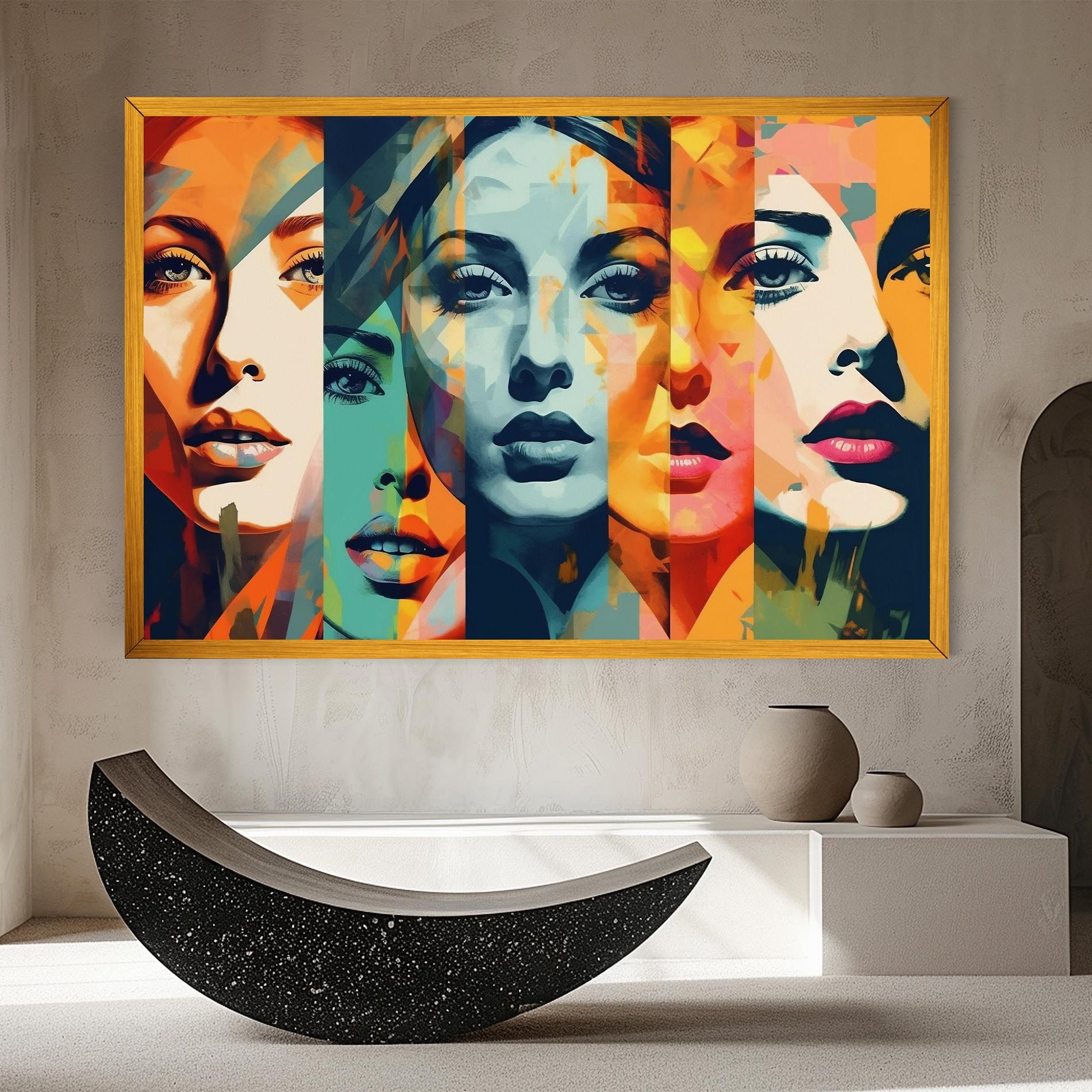 Abstract Face Collage mockup 8