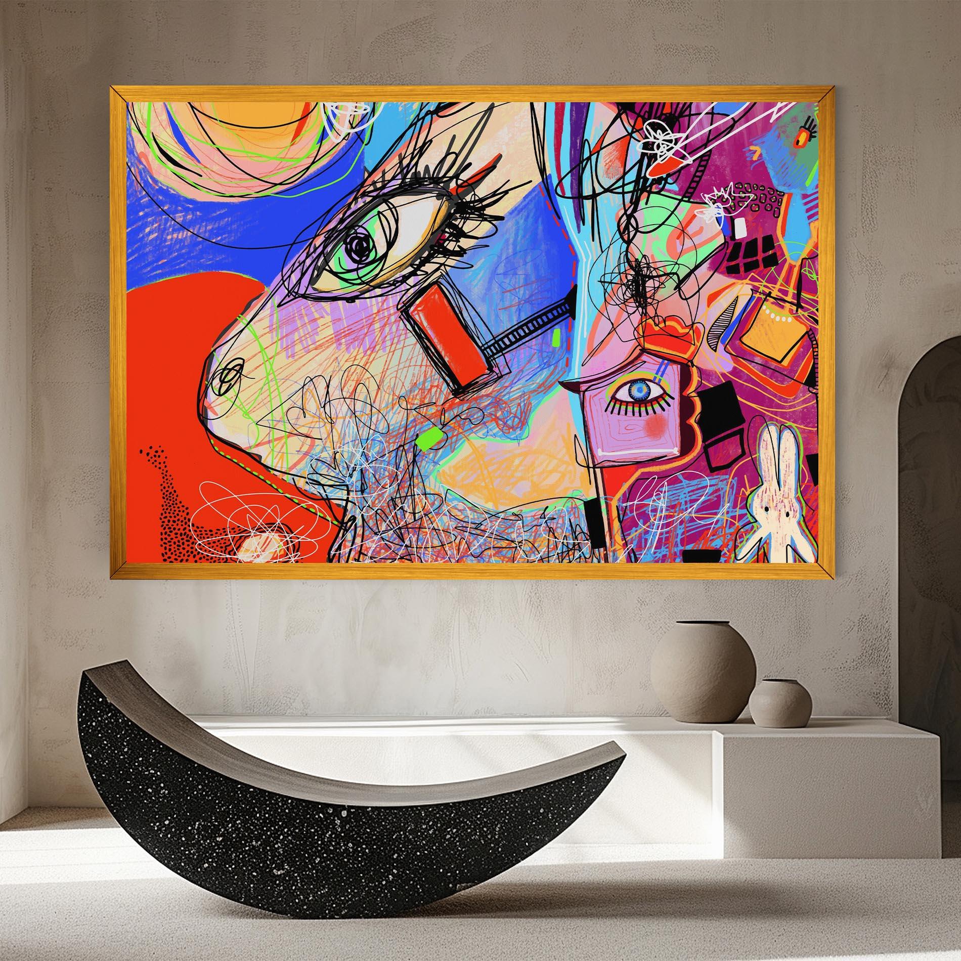 Vászonkép Animal Eye Art mockup 8