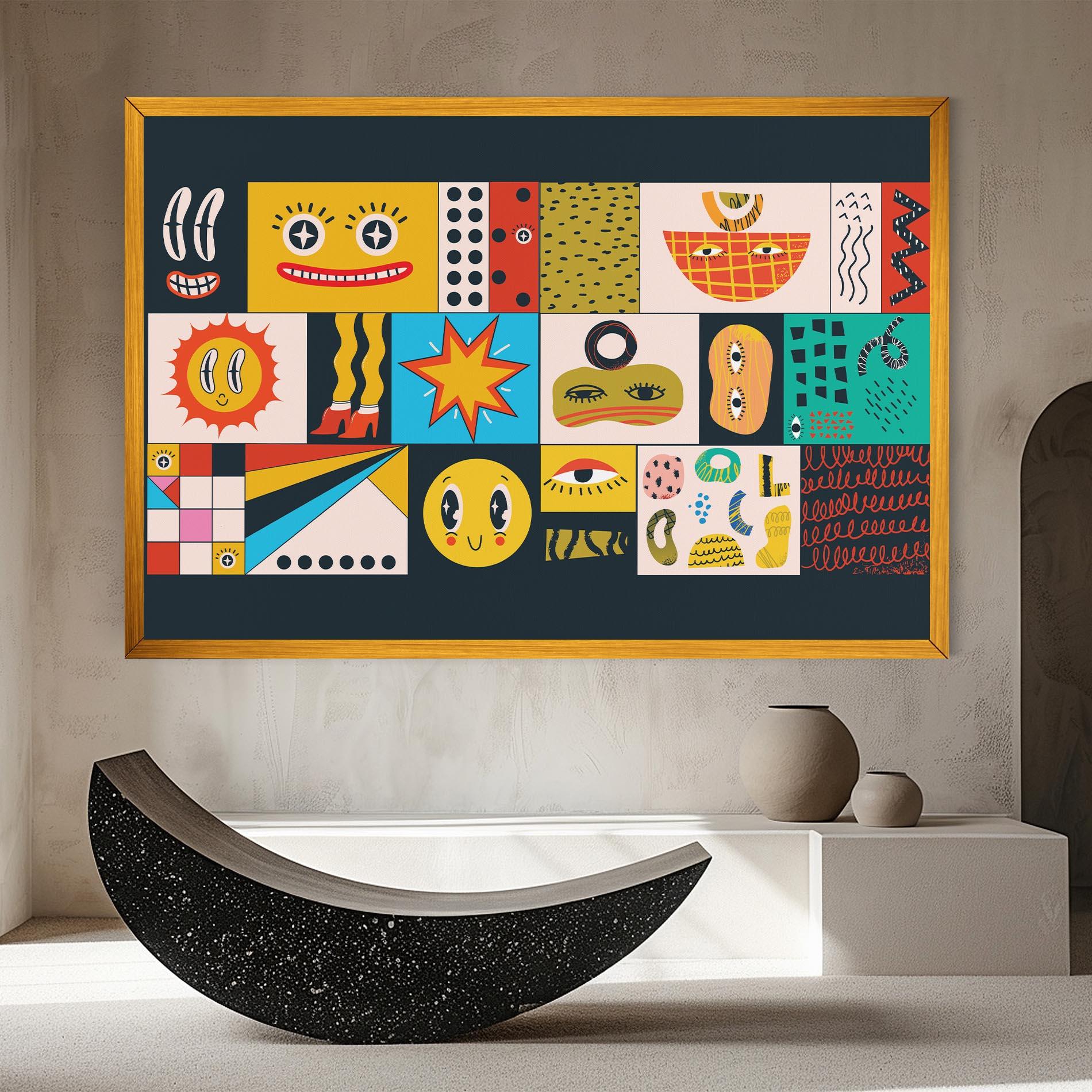 Vászonkép Cool Eye Shape mockup 8