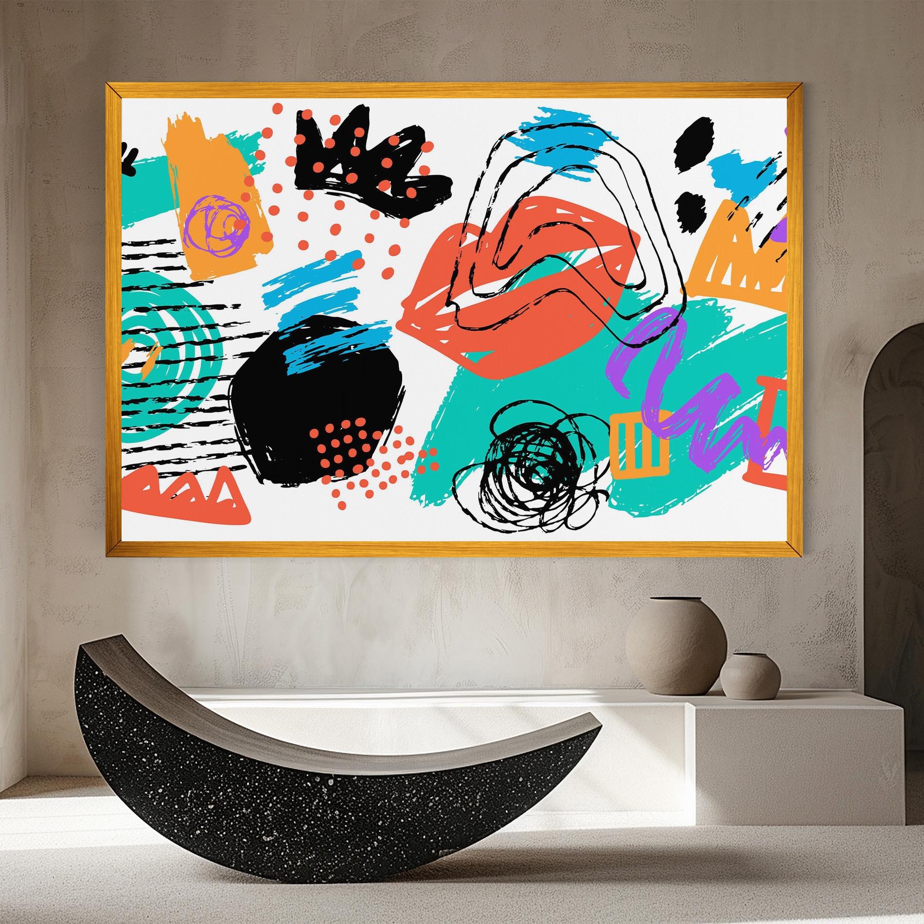 Vászonkép Drawing Collage Art mockup 8