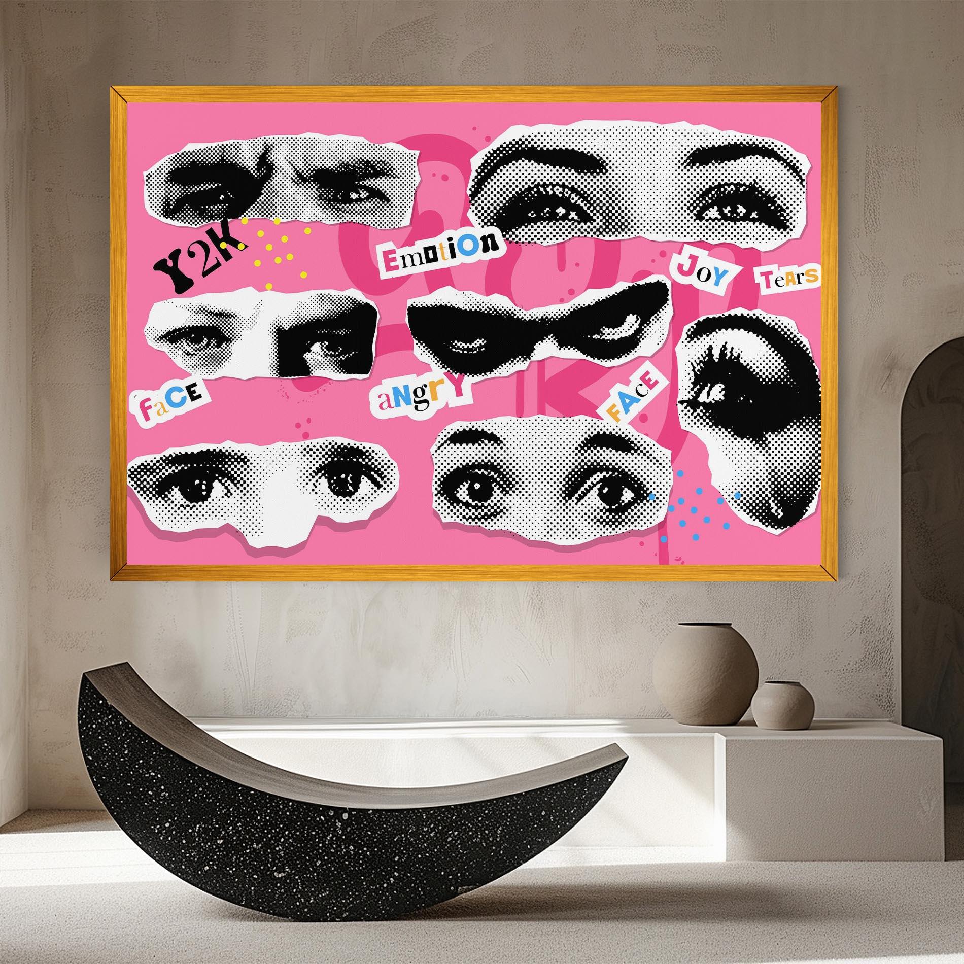 Vászonkép Eye Type mockup 8