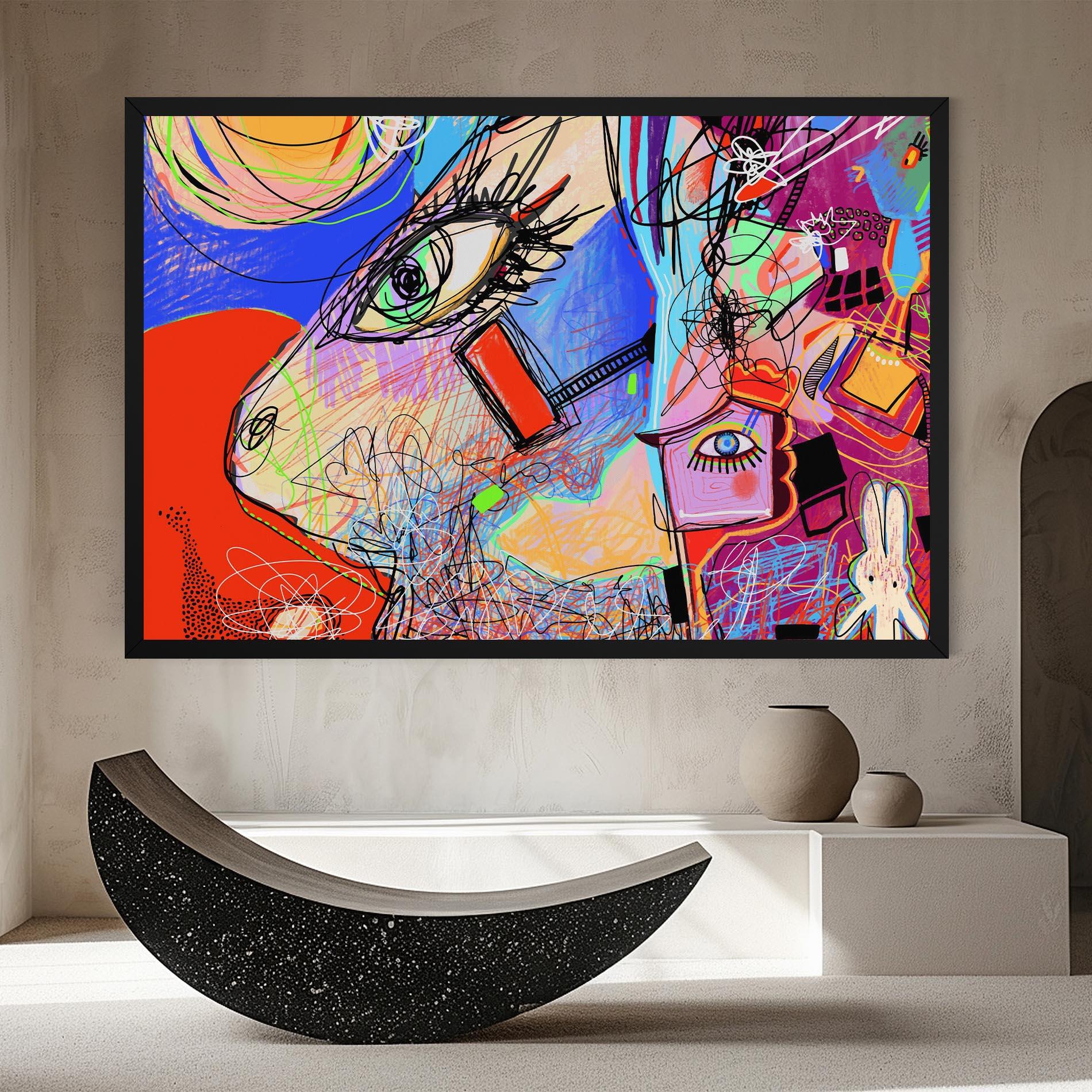 Vászonkép Animal Eye Art mockup 8