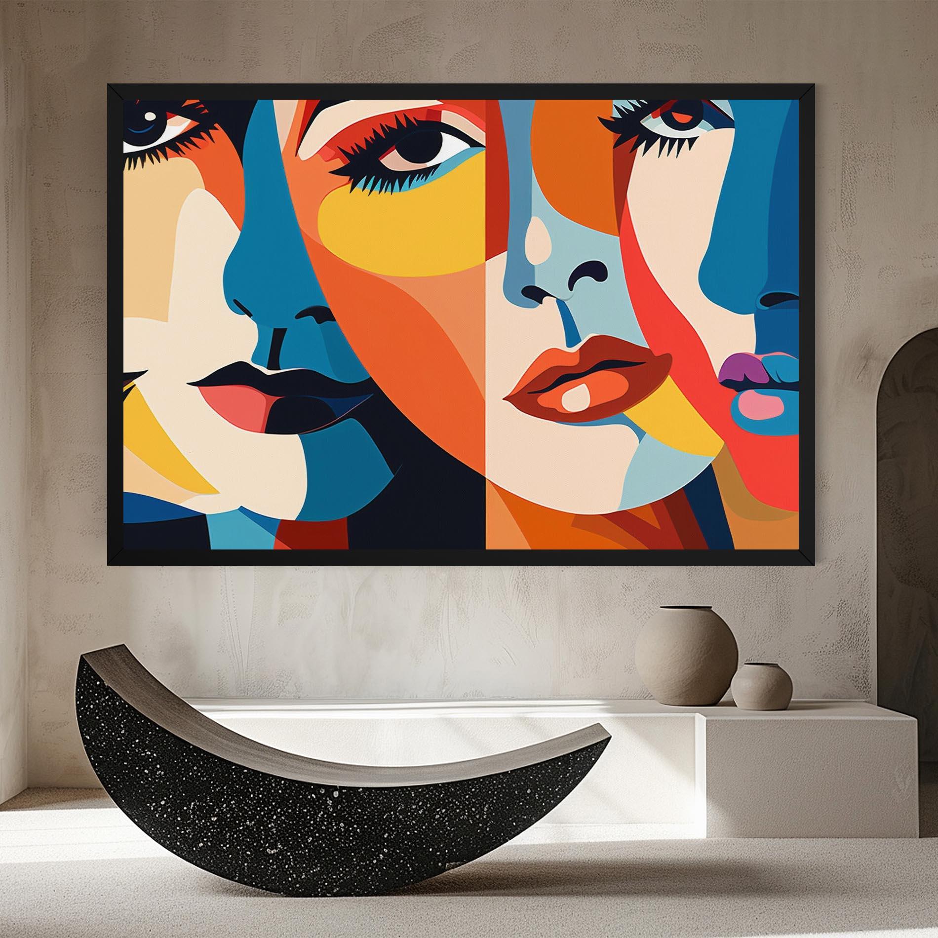 Vászonkép Beauty Face Collage mockup 8