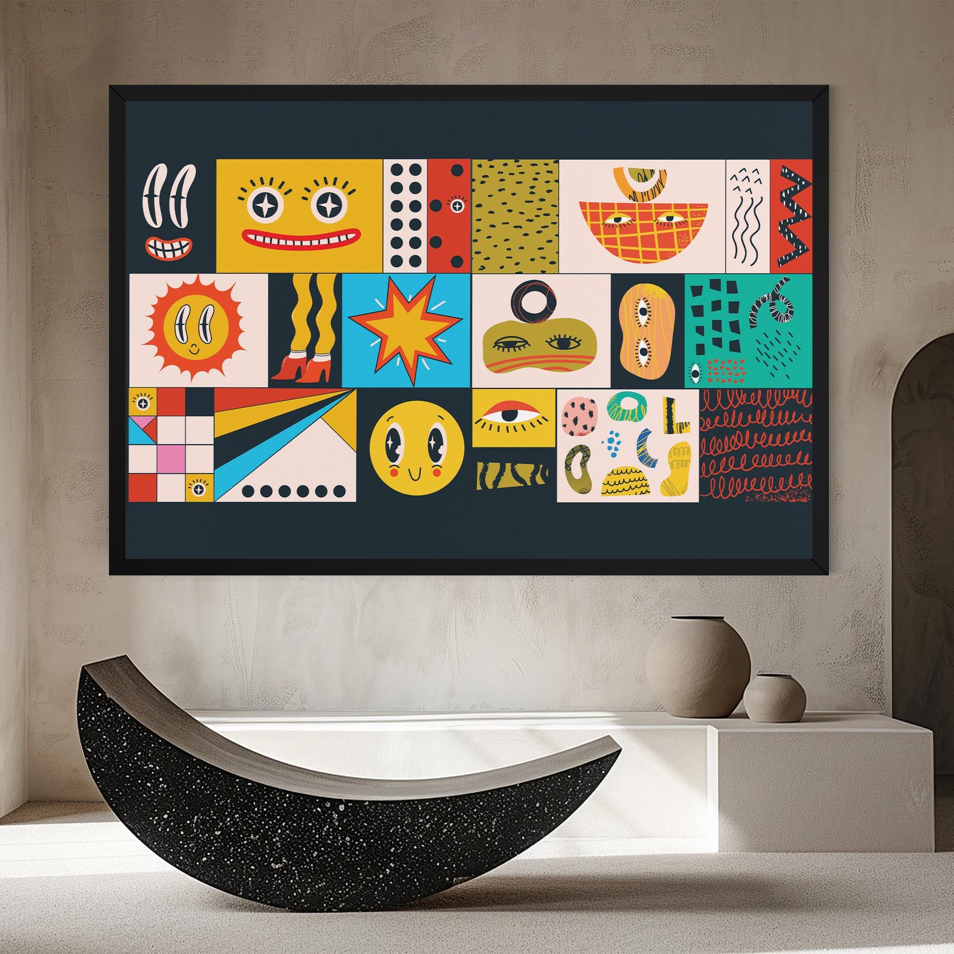 Vászonkép Cool Eye Shape mockup 8