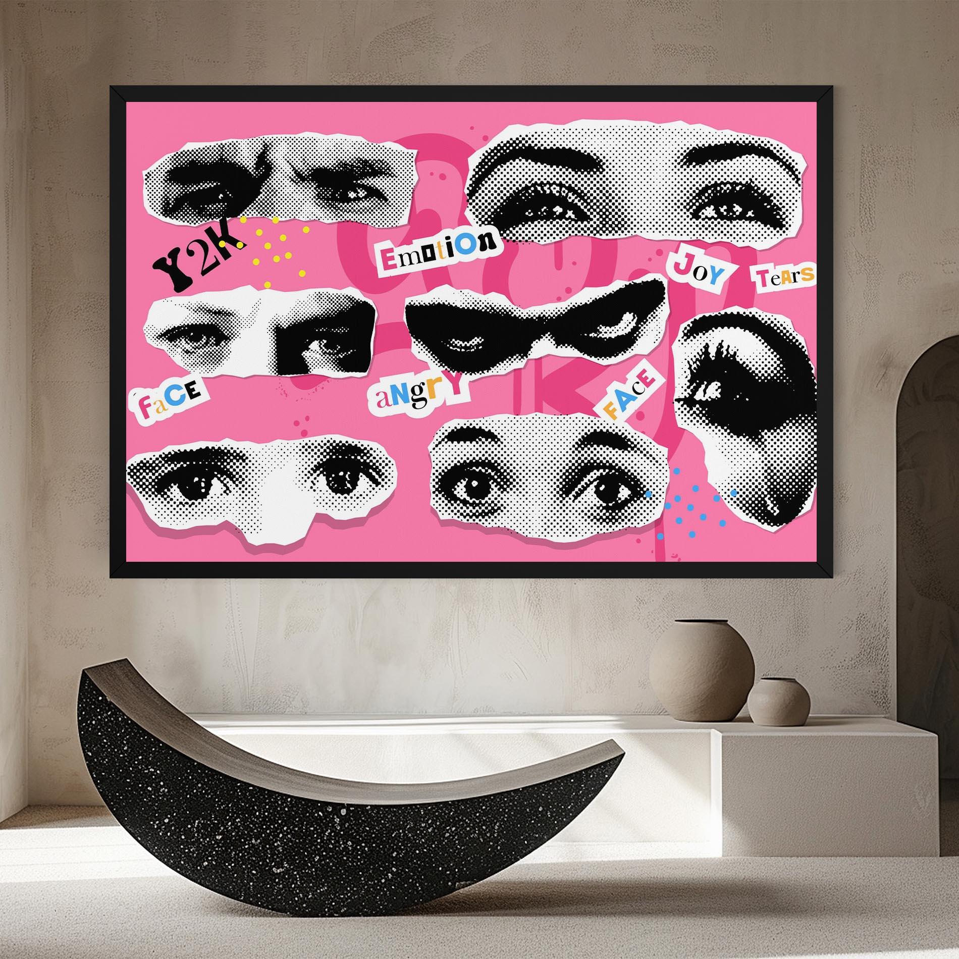 Vászonkép Eye Type mockup 8