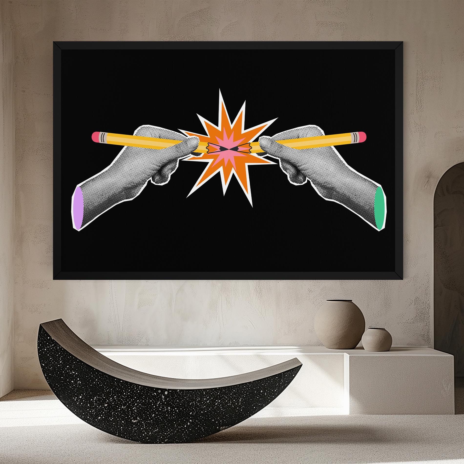 Pencil Hand mockup 8