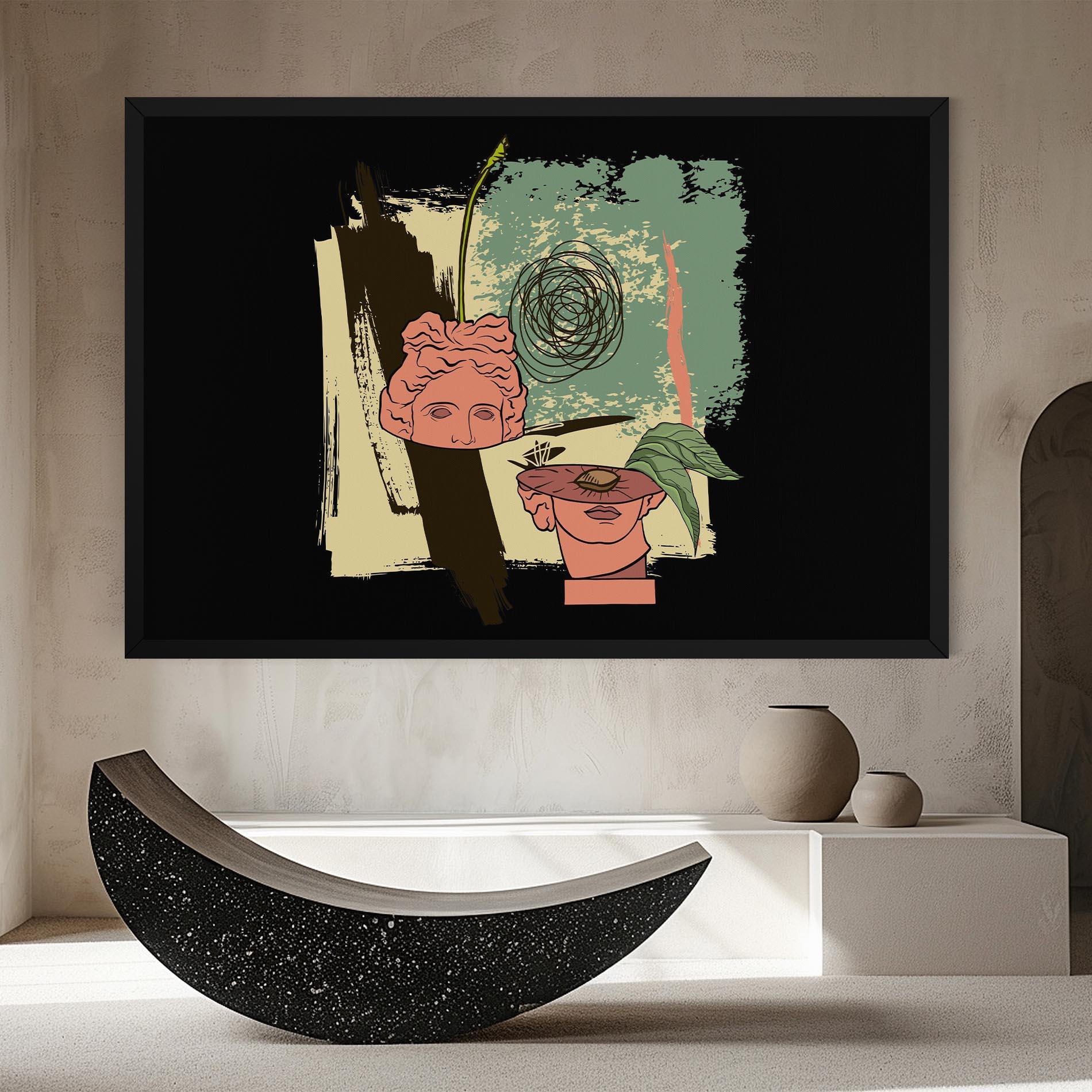 Vászonkép Statue Fruit mockup 8