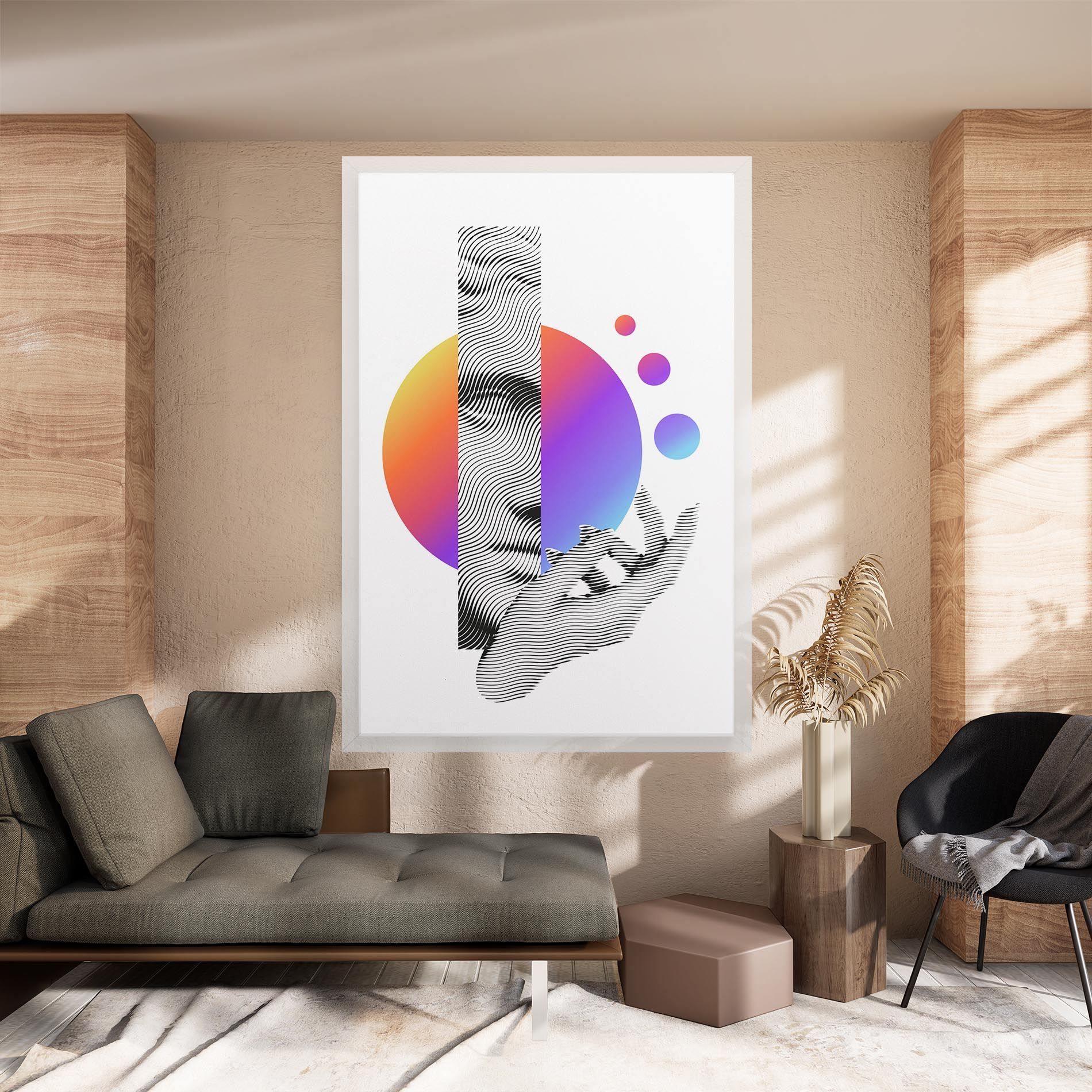 Orange Light Statue mockup 8