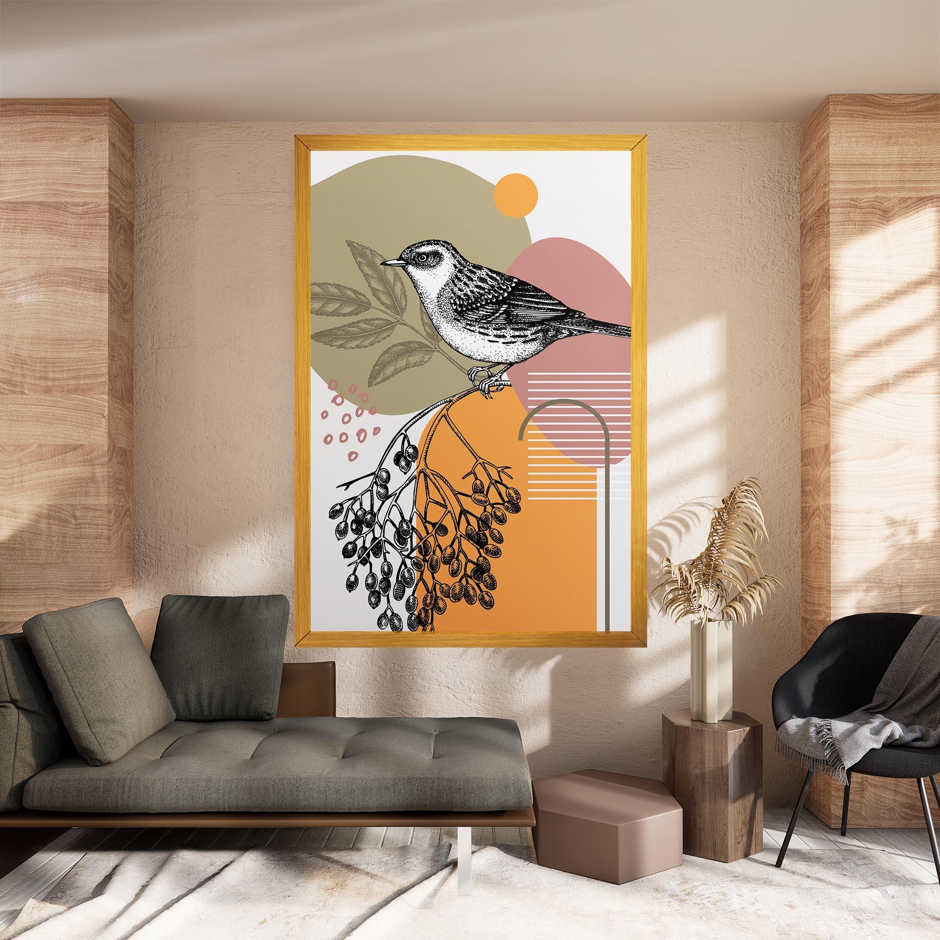 Vászonkép Bird Collage mockup 8