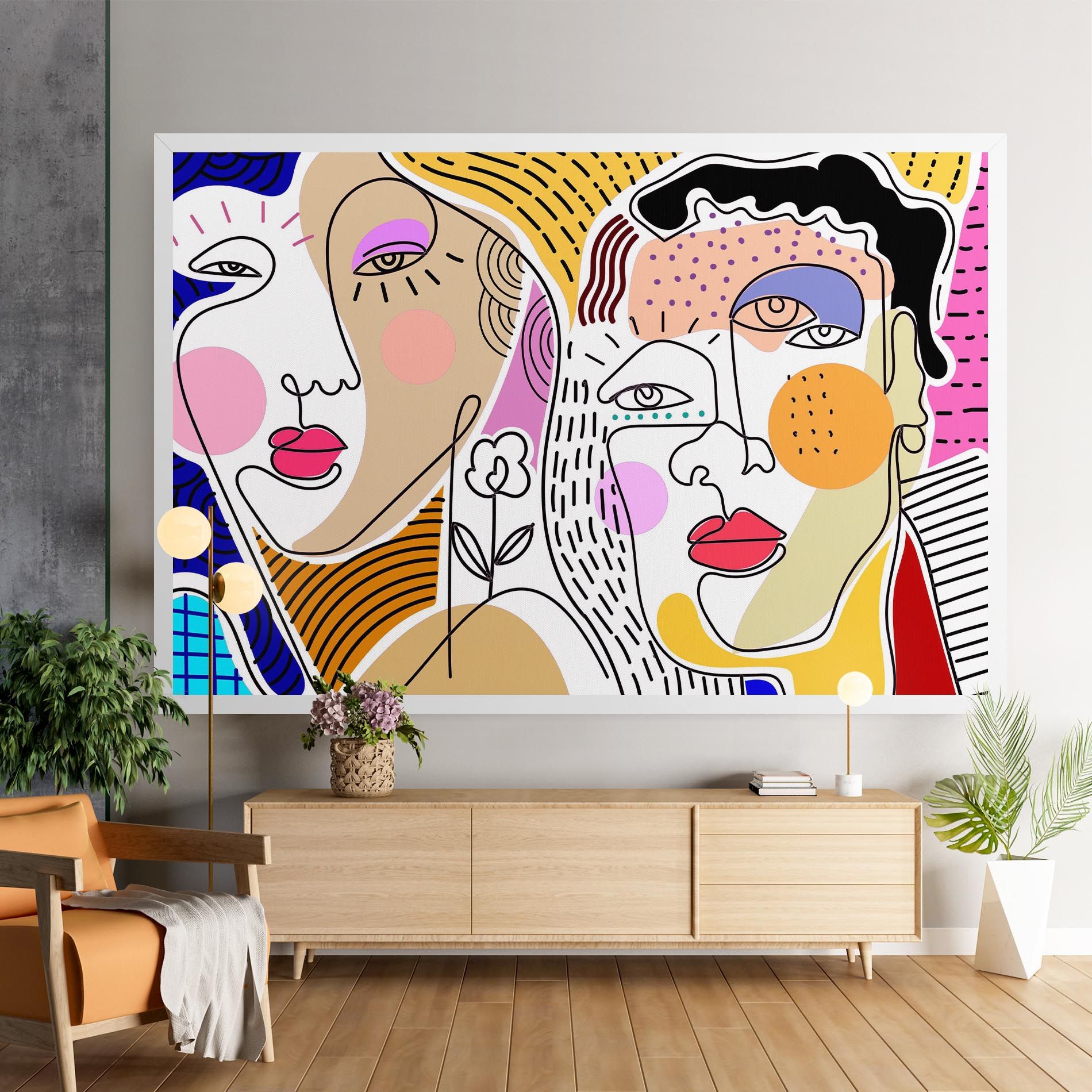 Abstract Eye Face mockup 9