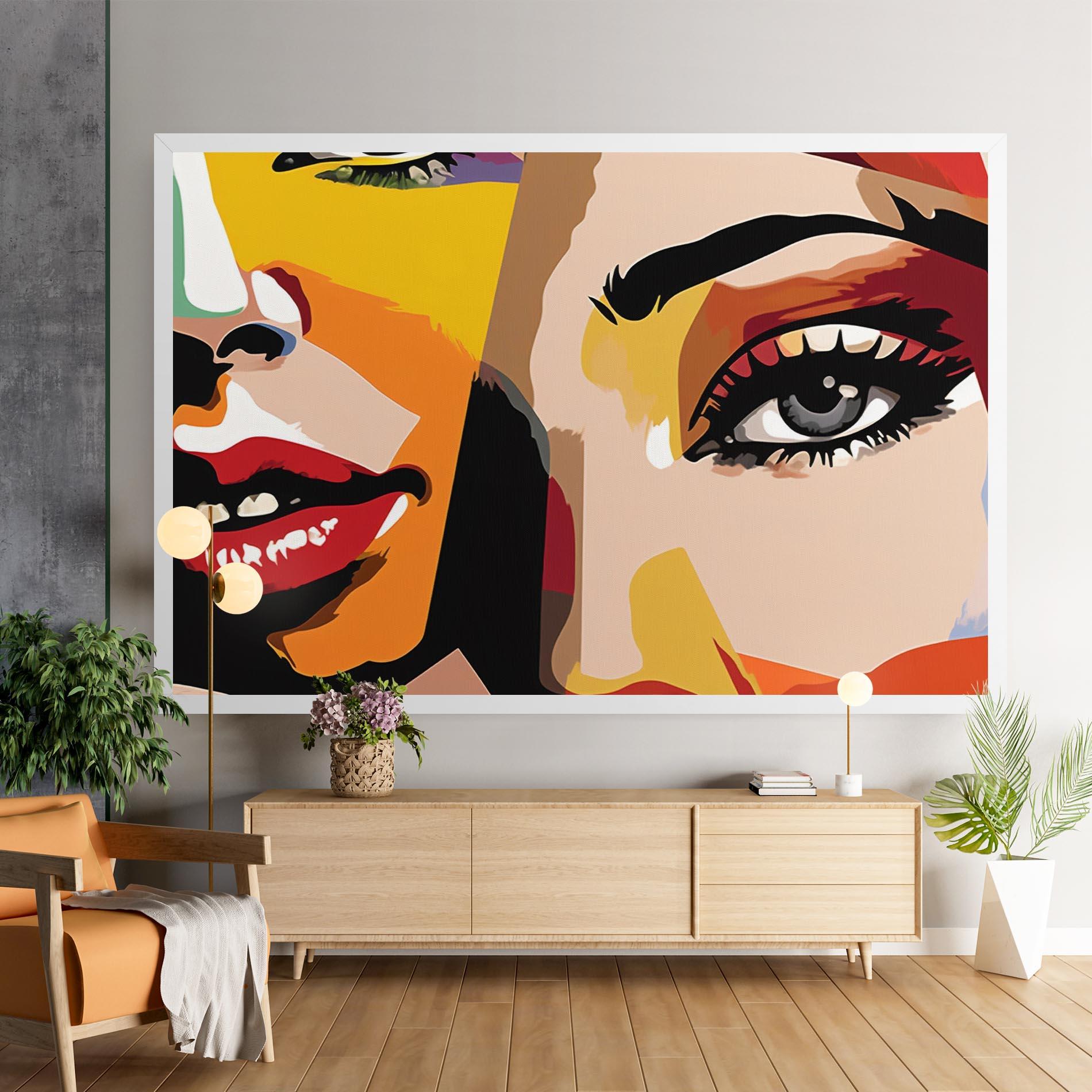 Vászonkép Beauty Woman Art mockup 9