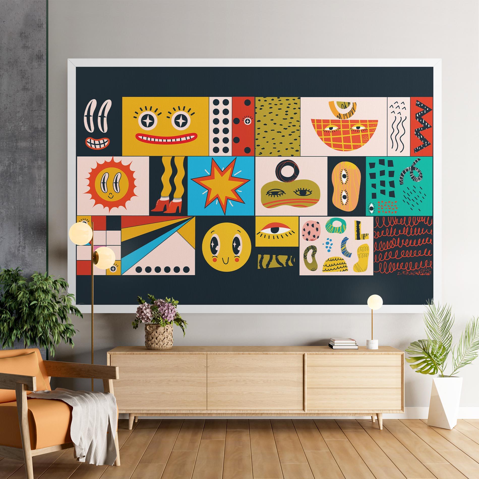 Vászonkép Cool Eye Shape mockup 9