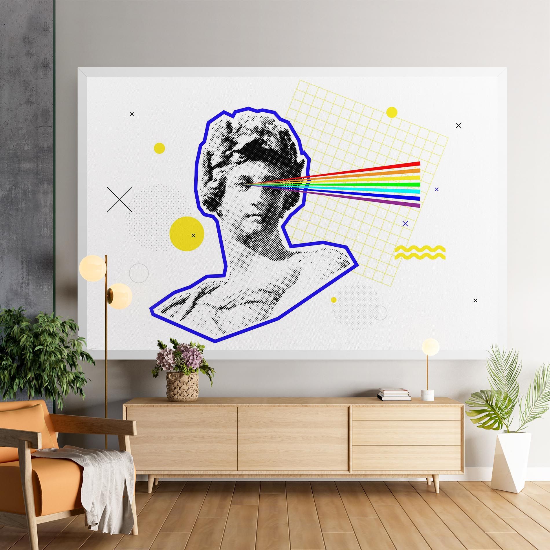Rainbow Statue mockup 9