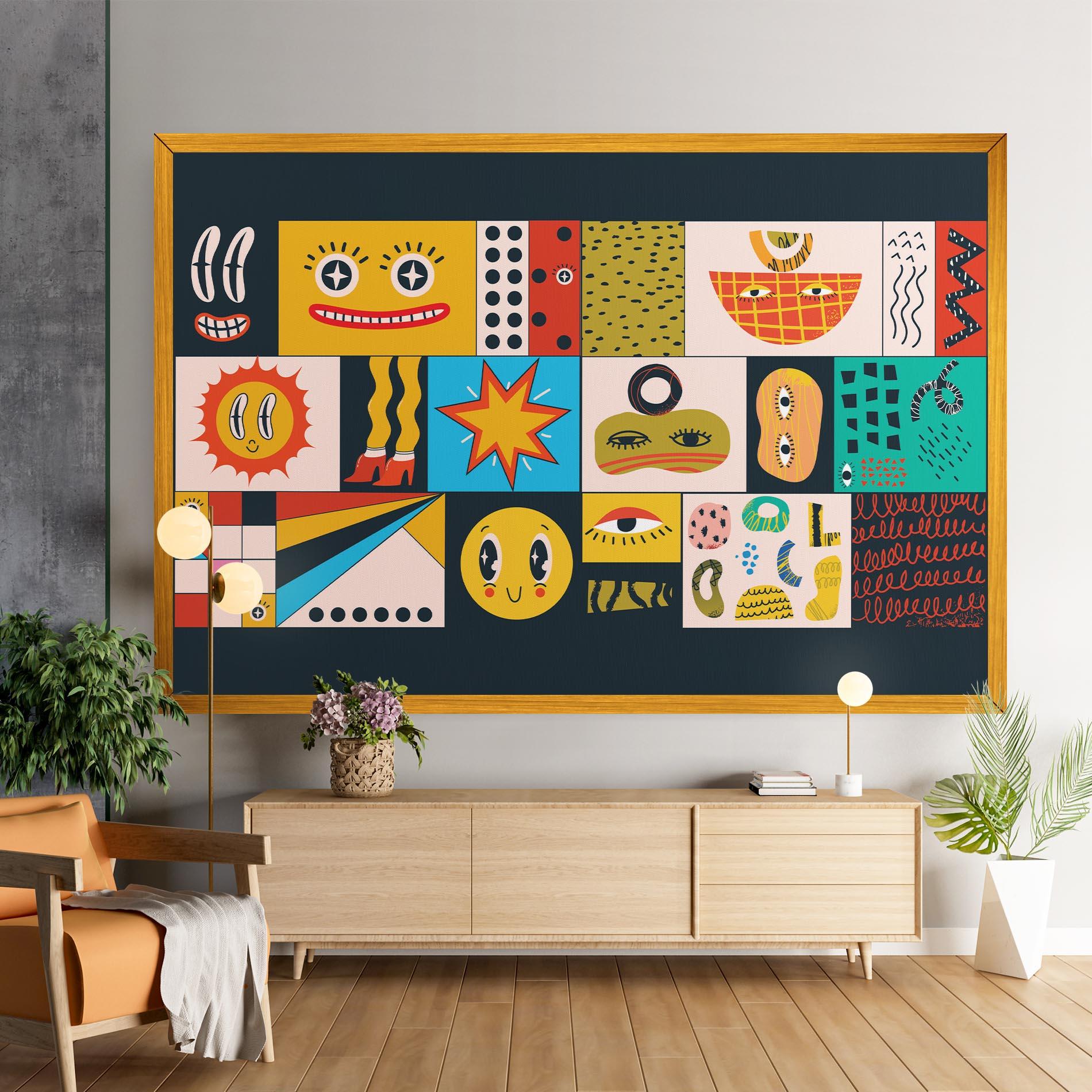 Vászonkép Cool Eye Shape mockup 9