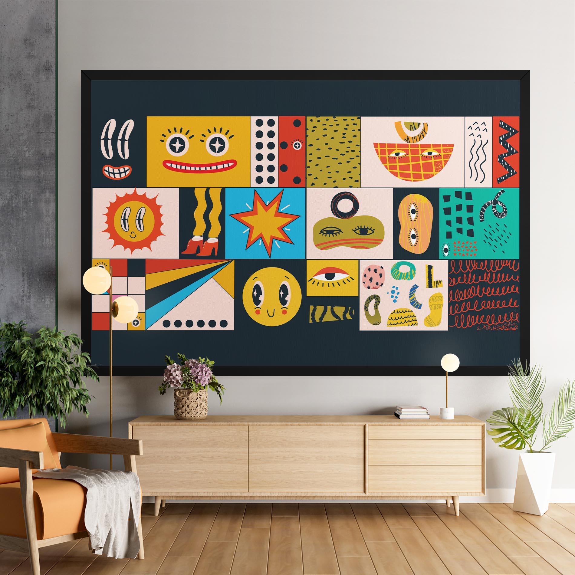 Vászonkép Cool Eye Shape mockup 9