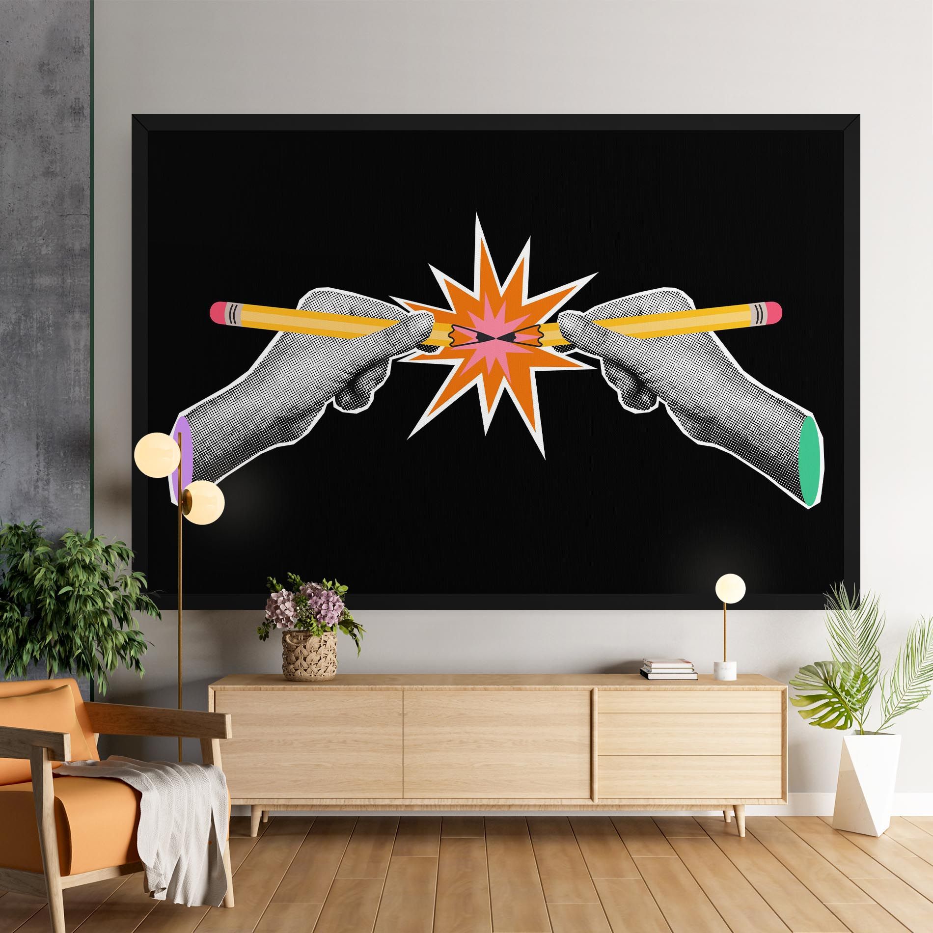 Pencil Hand mockup 9