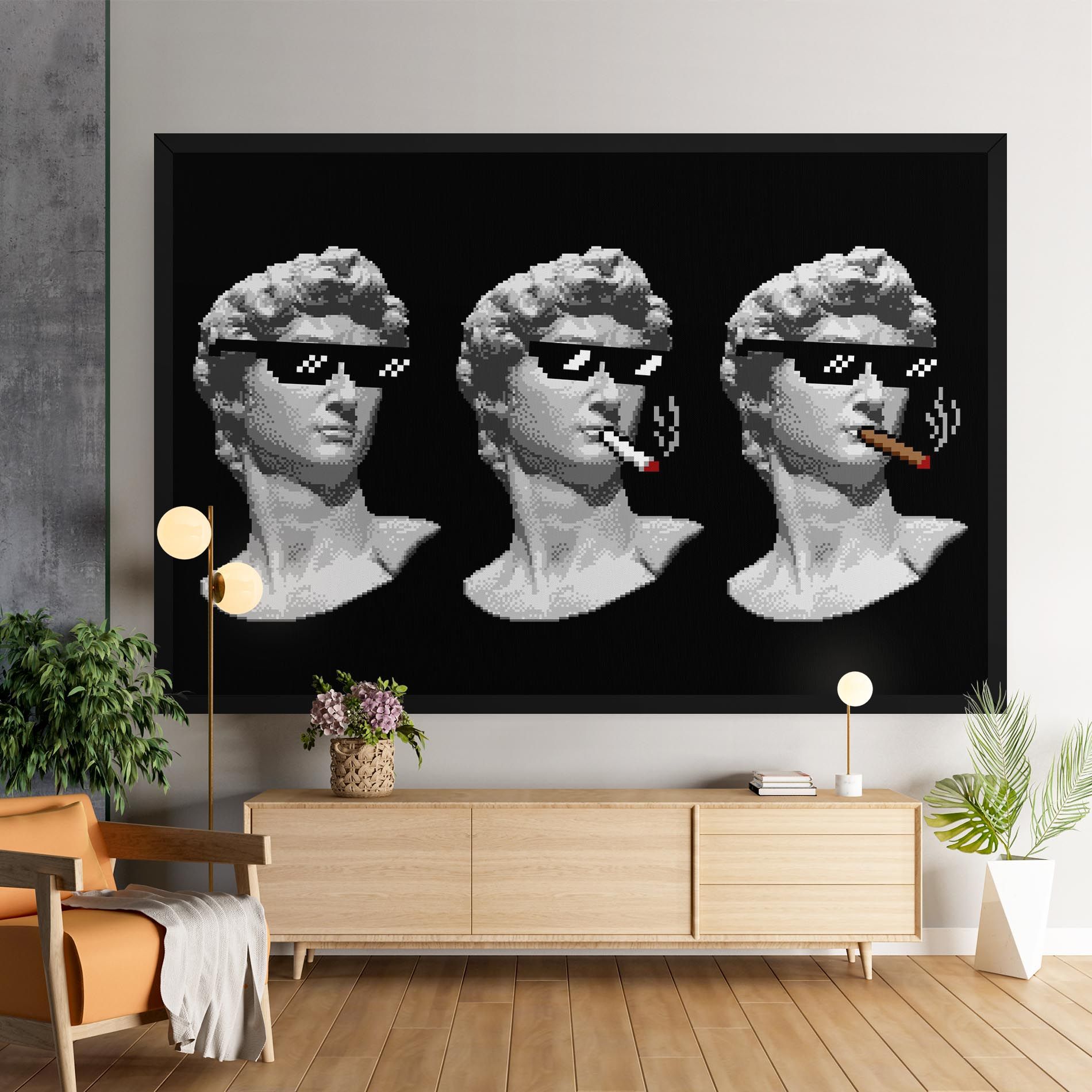 Statue Smoking mockup 9