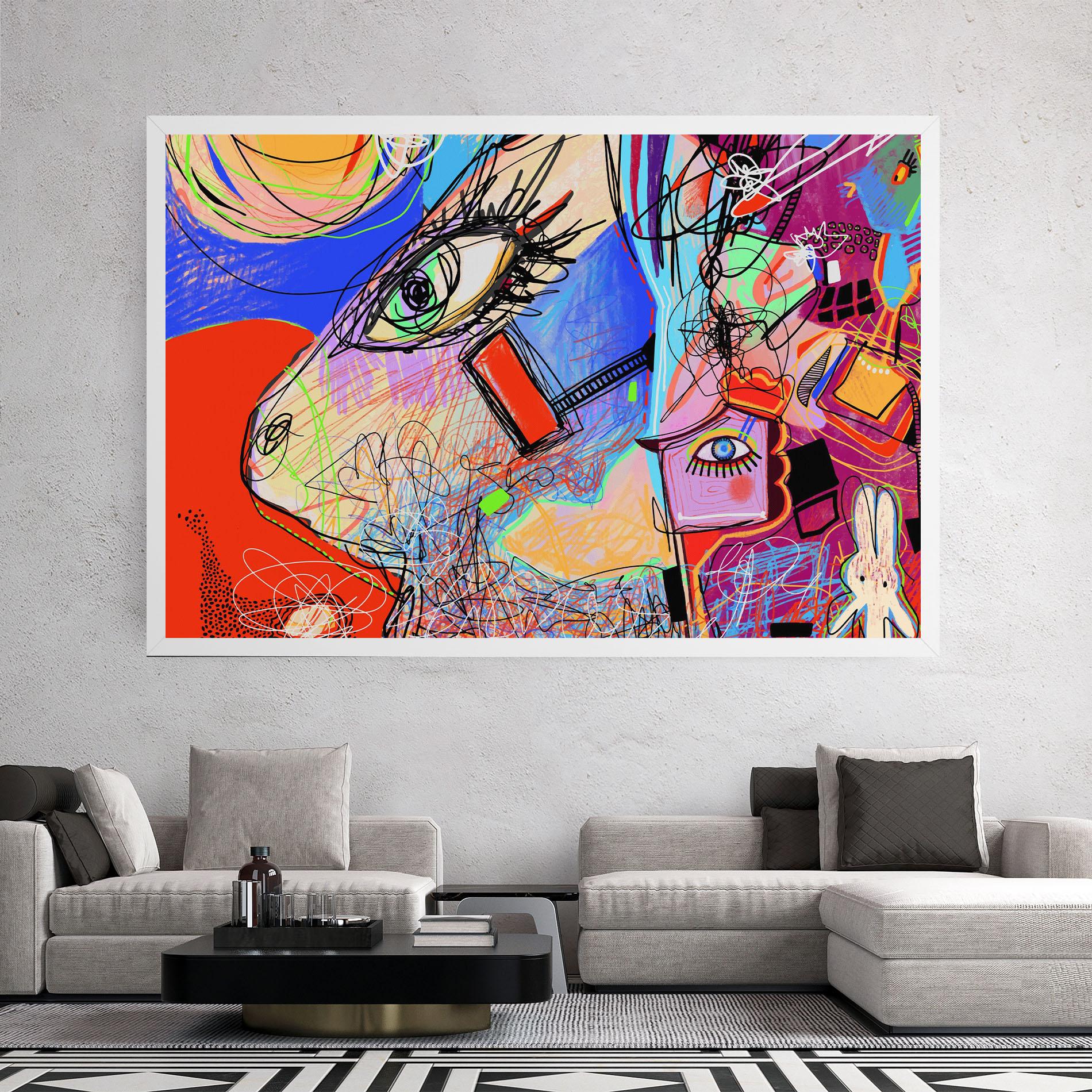 Vászonkép Animal Eye Art mockup 2