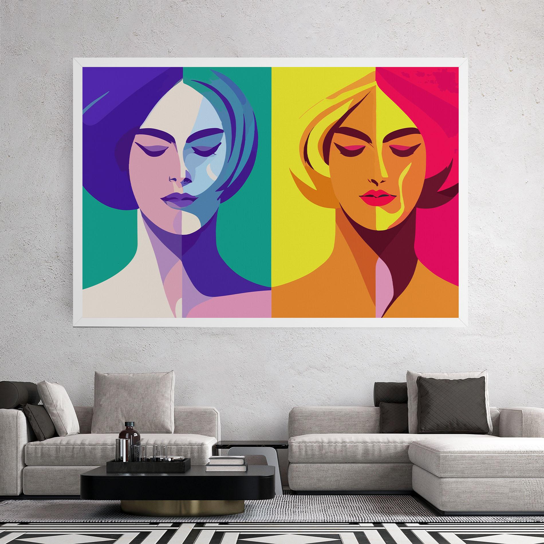 Vászonkép Winter Summer Girl mockup 2