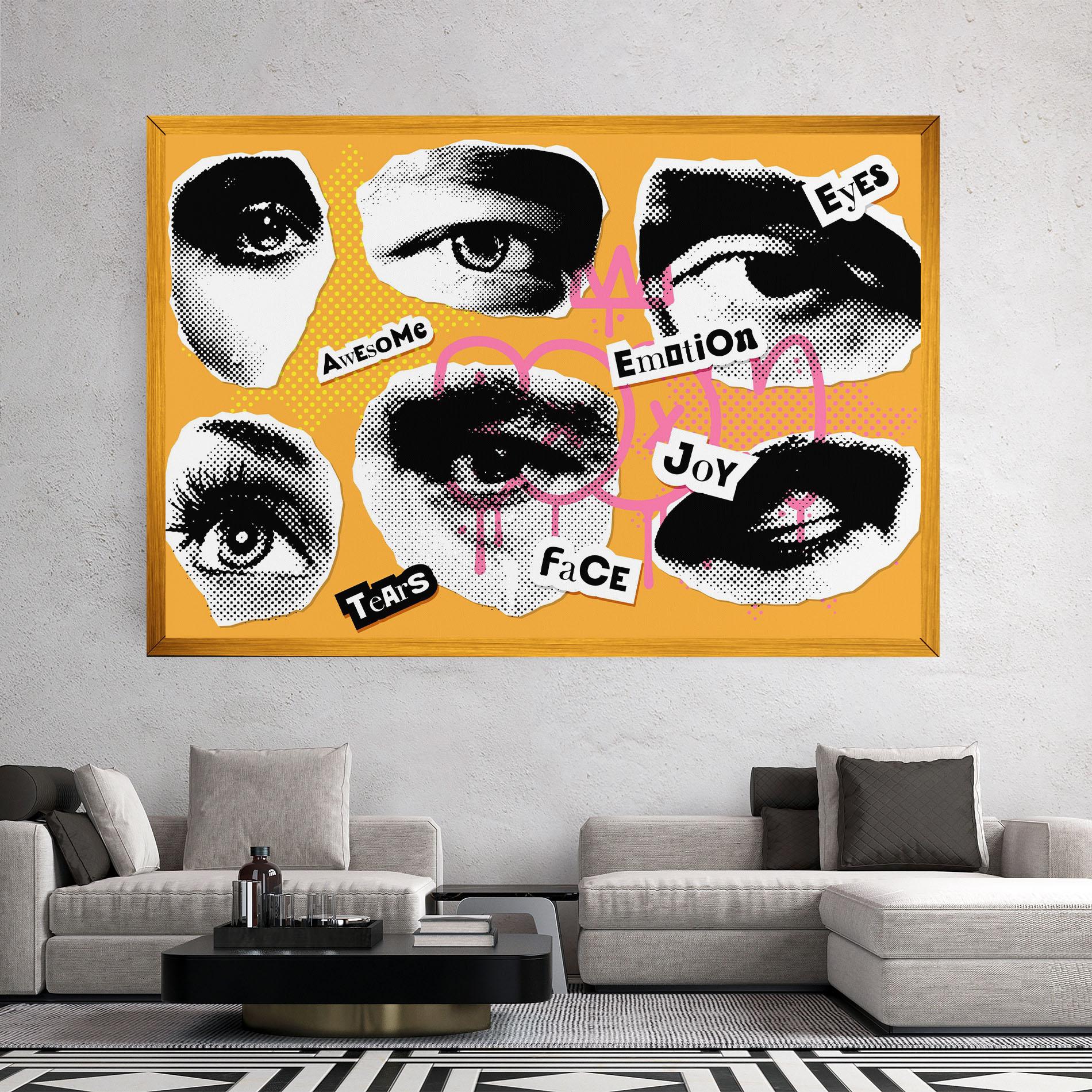 Vászonkép Awesome Emotions mockup 2