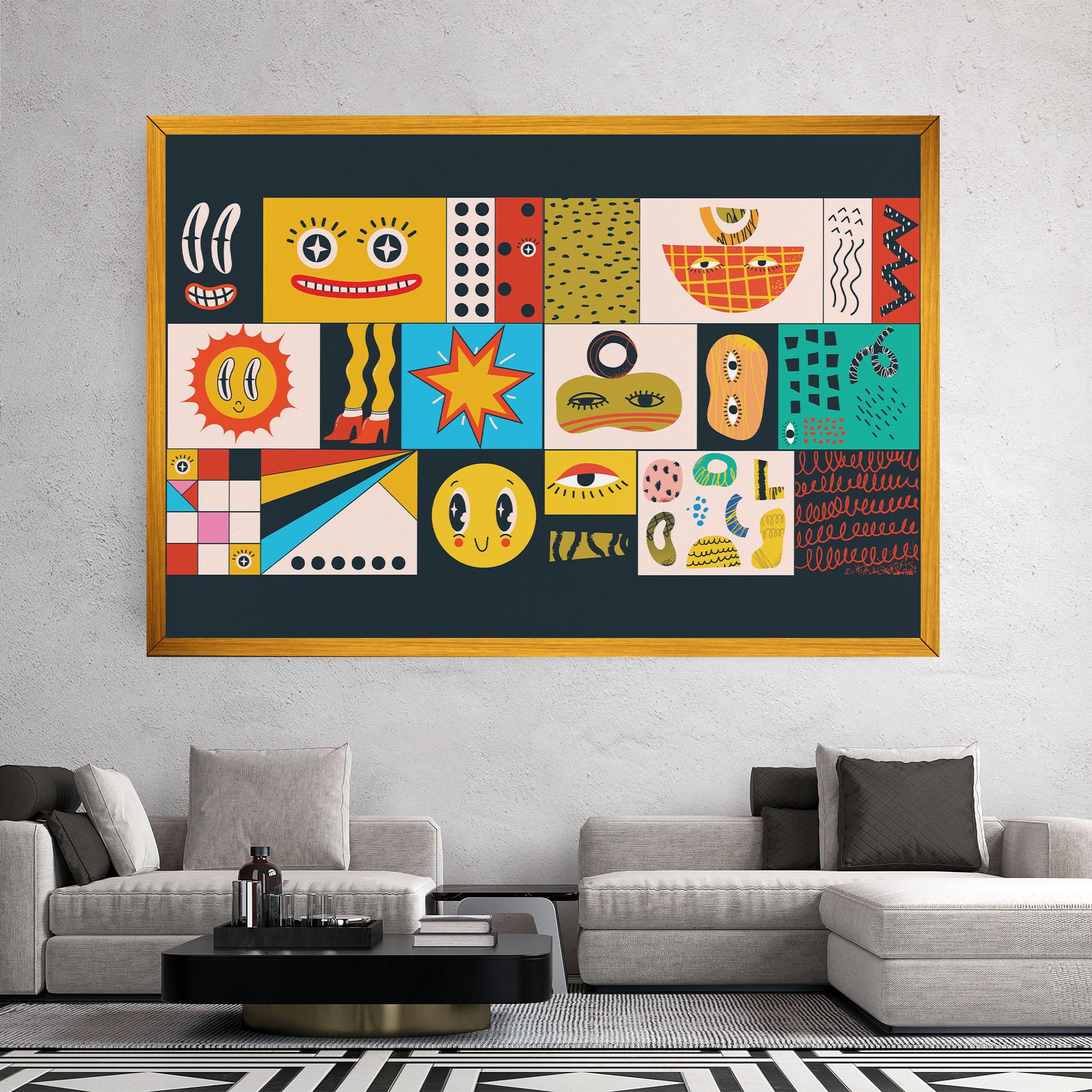 Vászonkép Cool Eye Shape mockup 2