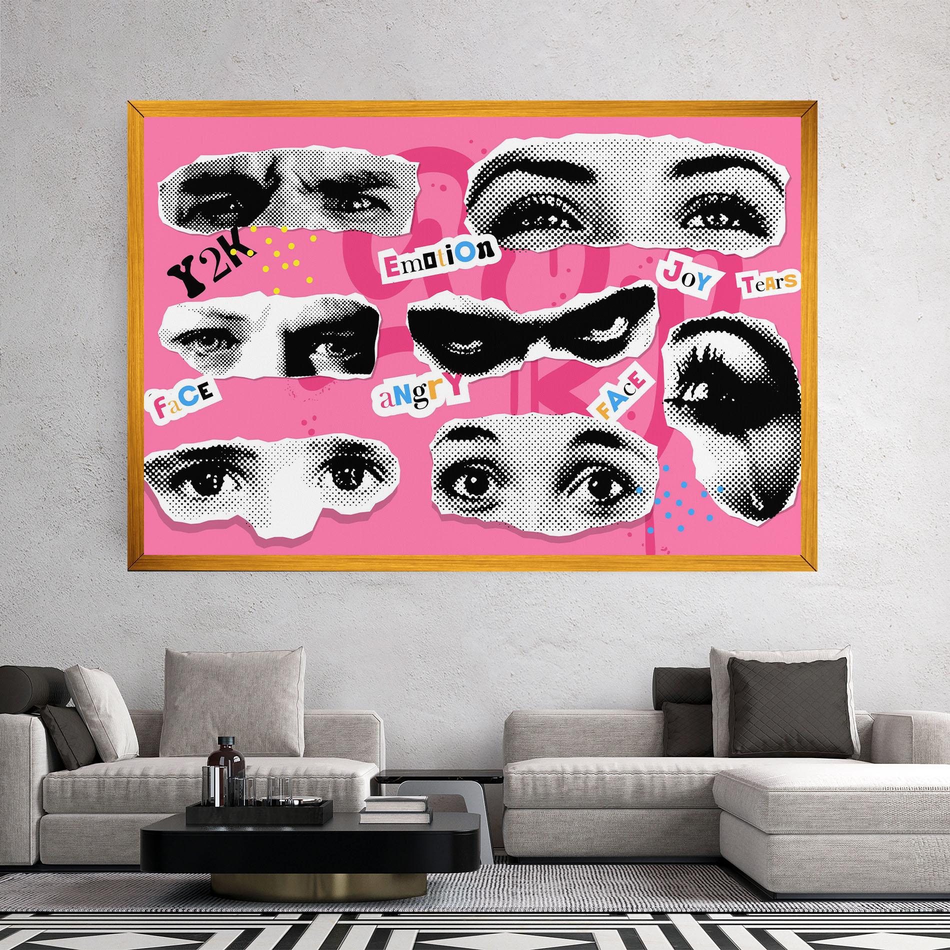 Vászonkép Eye Type mockup 2