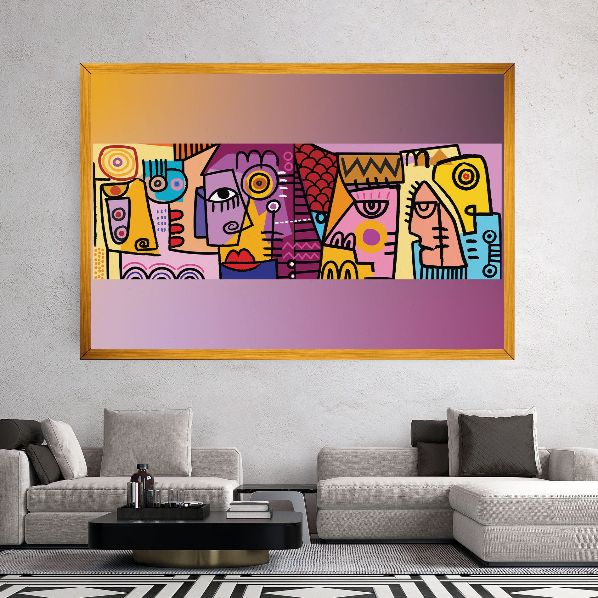 Face Group Purple mockup 2