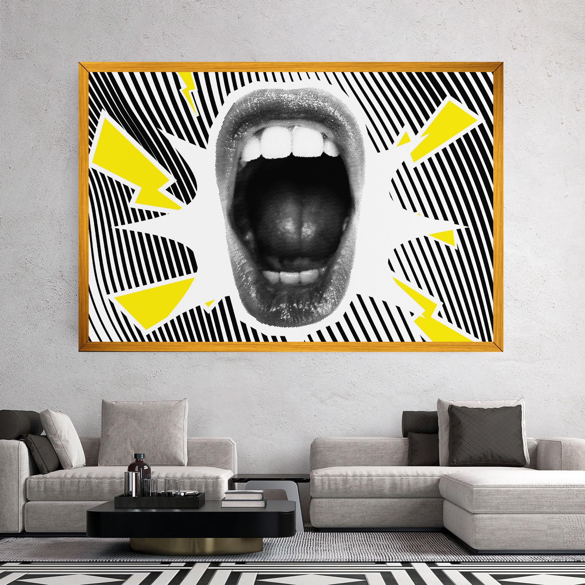 Vászonkép Lightning Mouth mockup 2