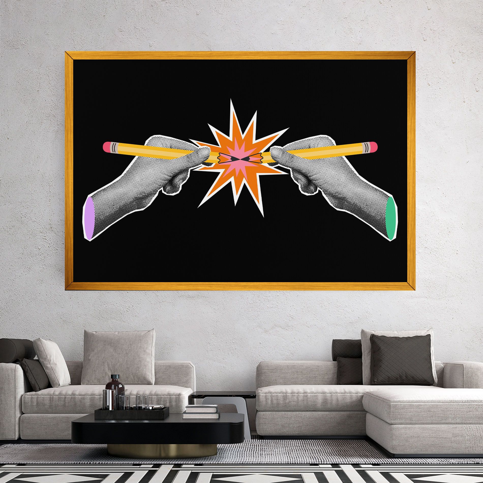 Pencil Hand mockup 2