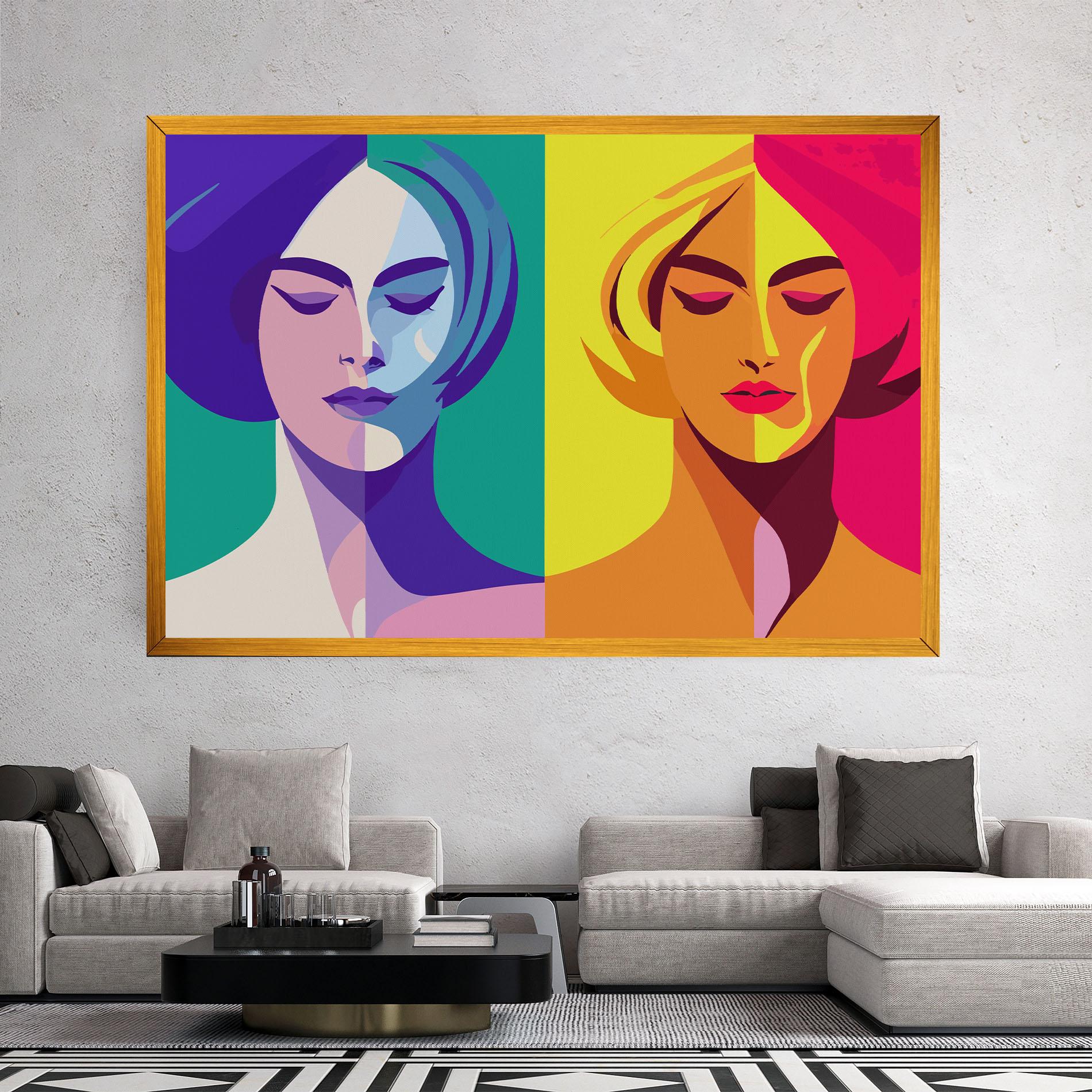 Vászonkép Winter Summer Girl mockup 2