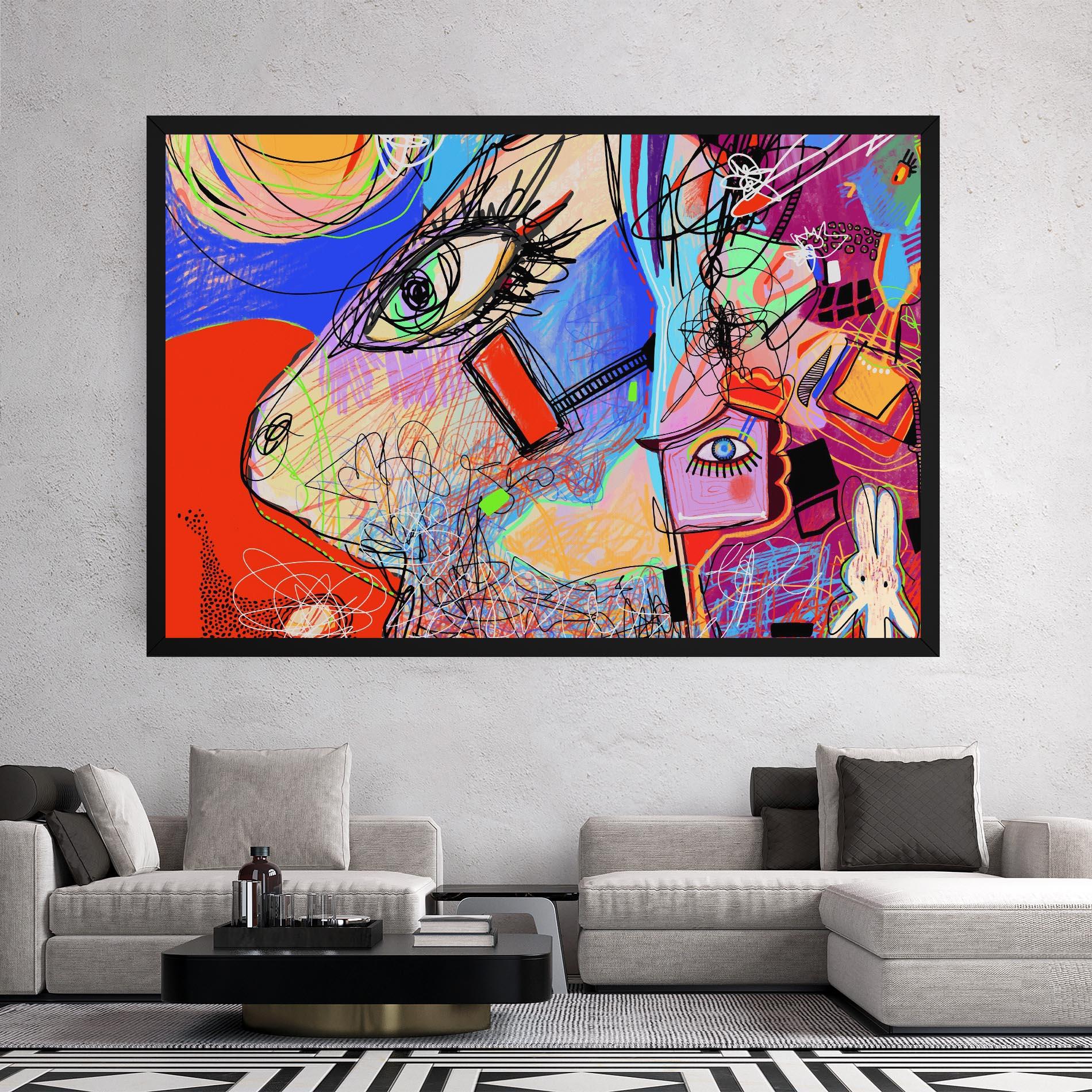 Vászonkép Animal Eye Art mockup 2