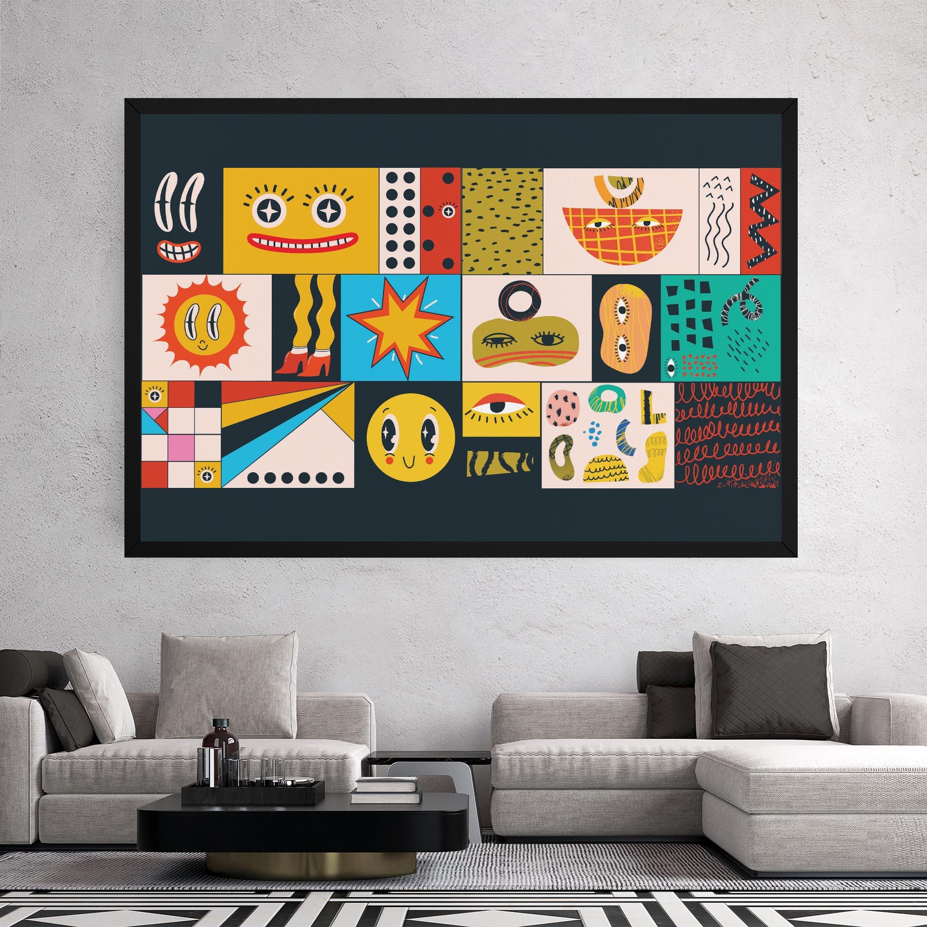 Vászonkép Cool Eye Shape mockup 2